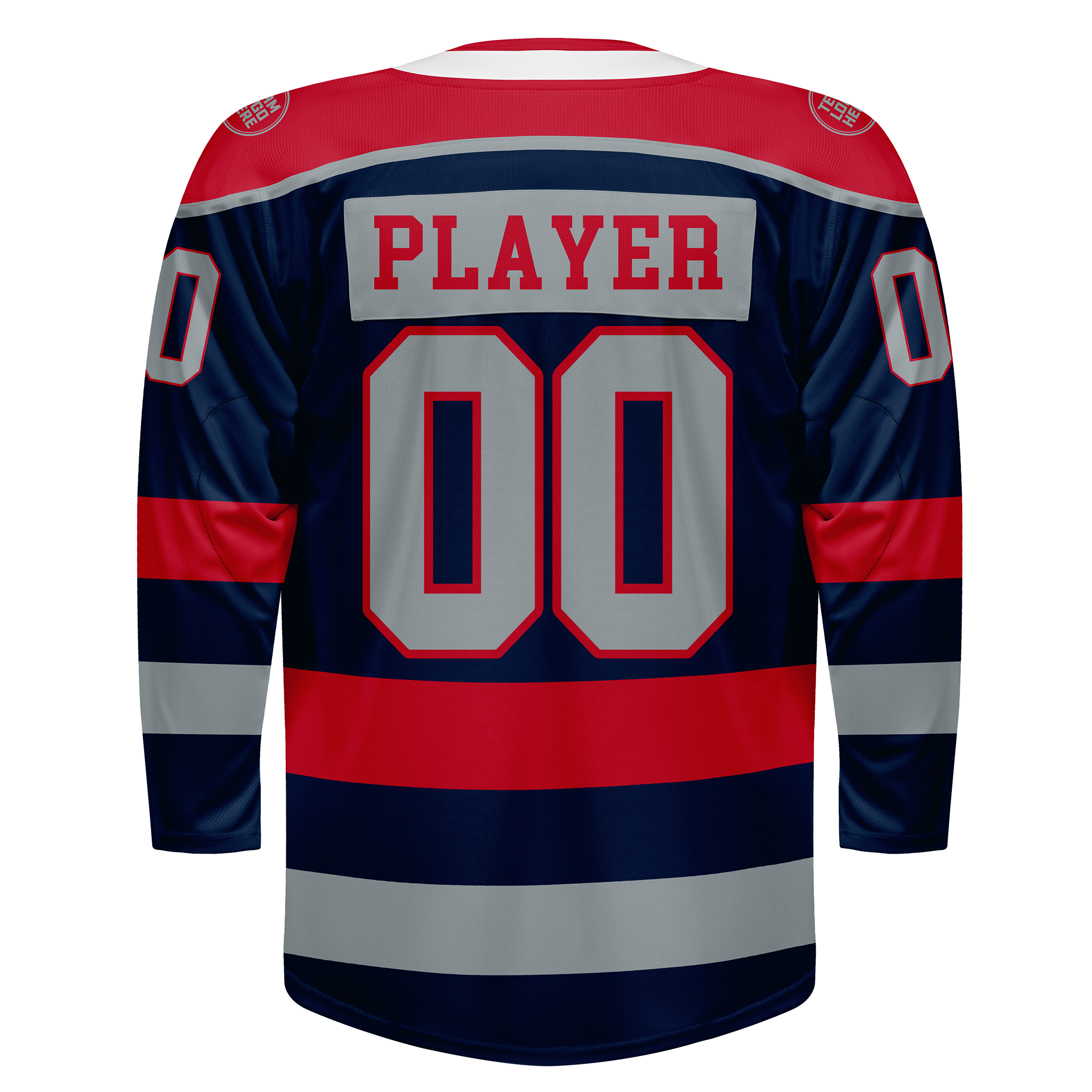 Custom Hockey Jersey Varsity Teamwear VT-208 SteelRedSilver