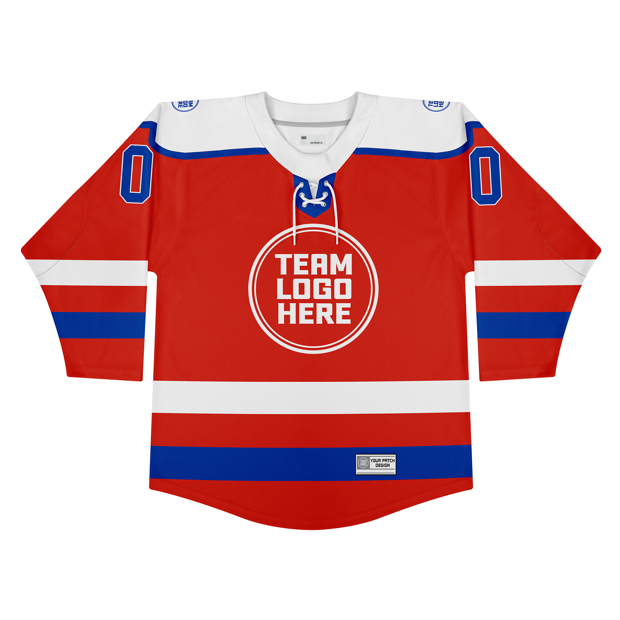 Custom Hockey Jersey Varsity Teamwear VT-208 RedWhiteBlue