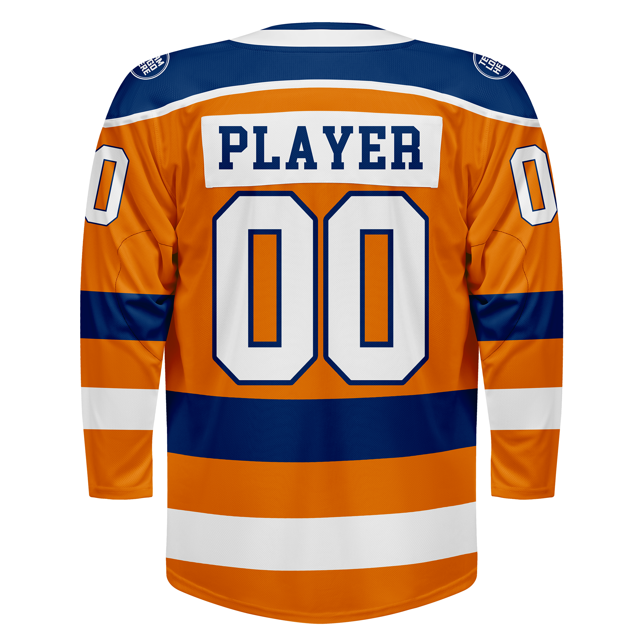 Custom Hockey Jersey Varsity Teamwear VT-208 OrangeNavyWhite