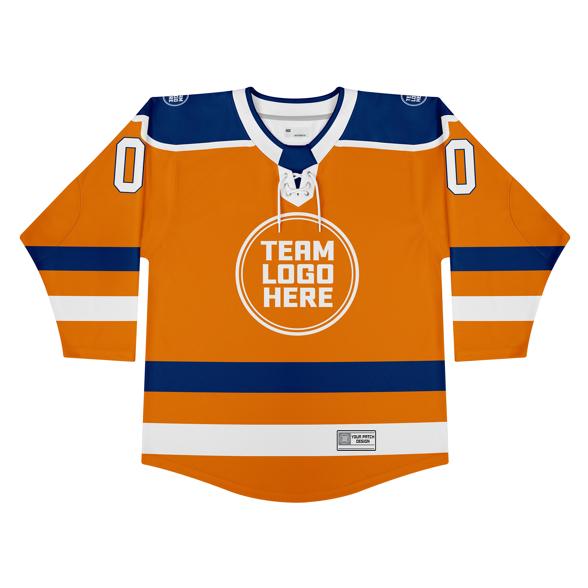 Custom Hockey Jersey Varsity Teamwear VT-208 OrangeNavyWhite