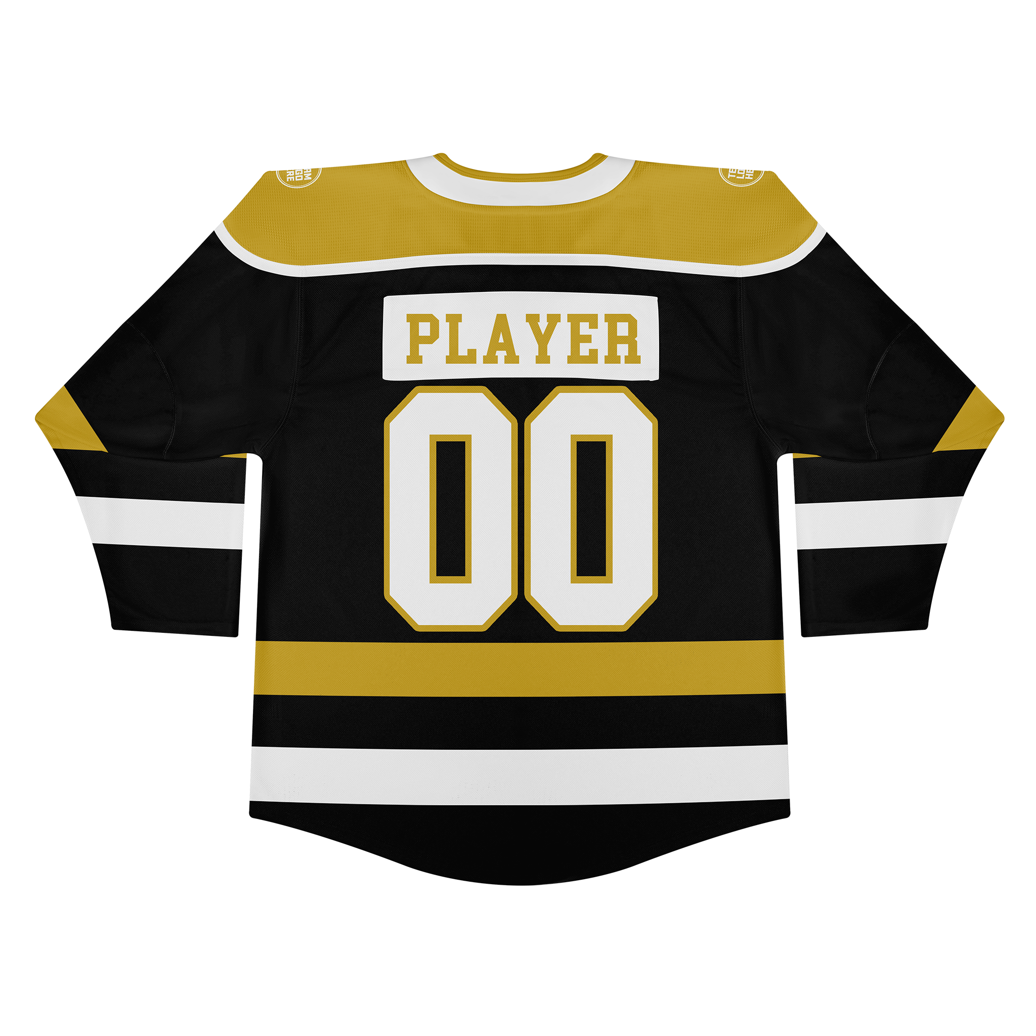 Custom Hockey Jersey Varsity Teamwear VT-208 BlackGoldWhite