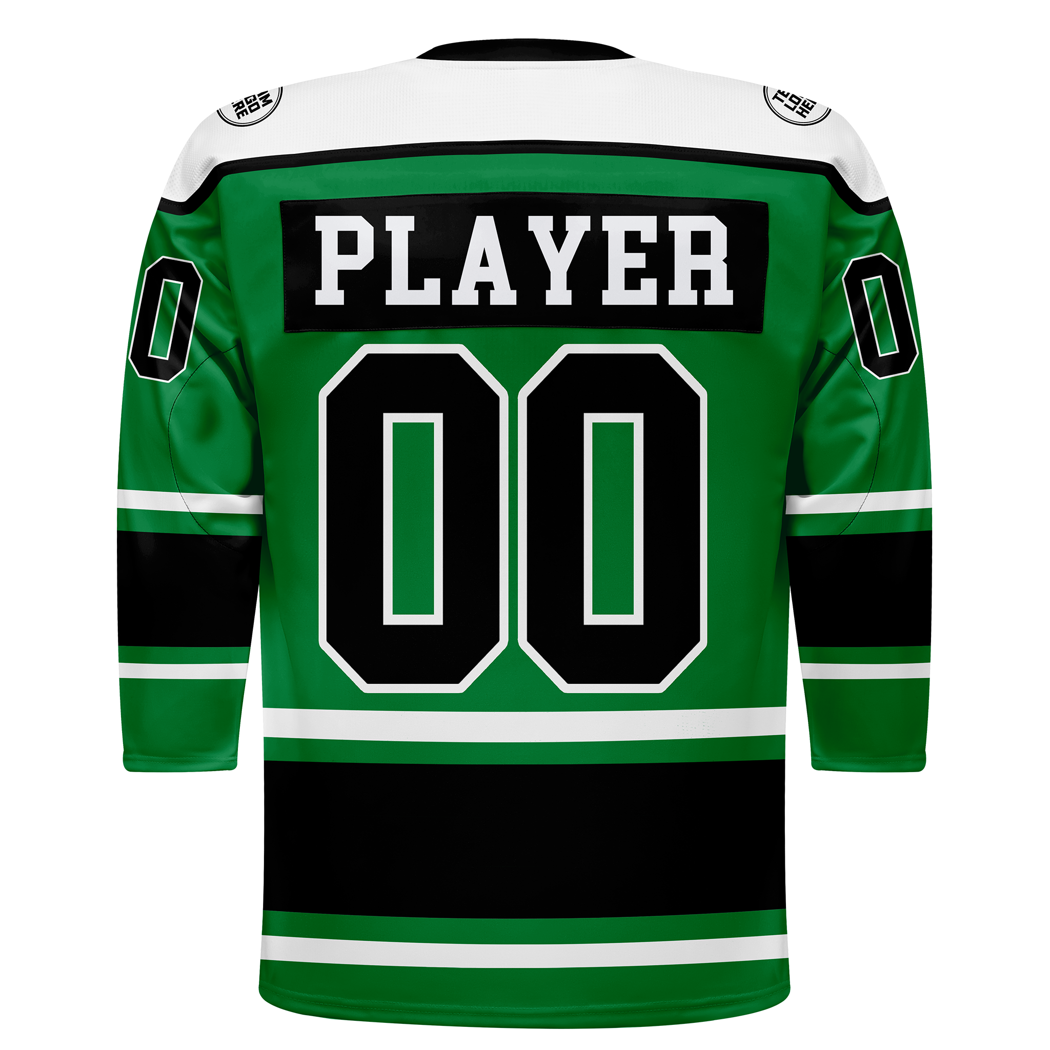 Custom Hockey Jersey Varsity Teamwear VT-301 GreenBlackWhite