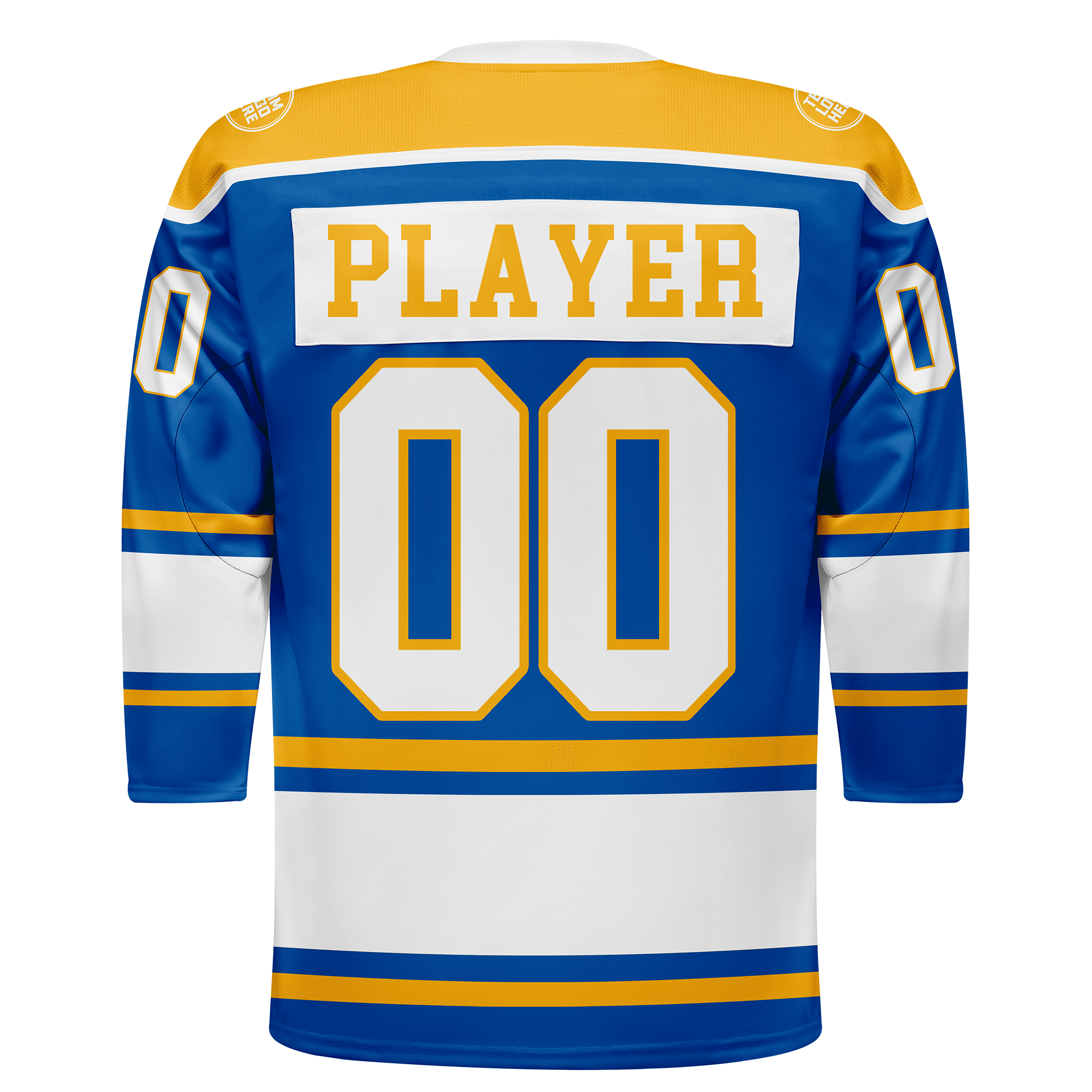 Custom Hockey Jersey Varsity Teamwear VT-301 RoyalWhiteYellow