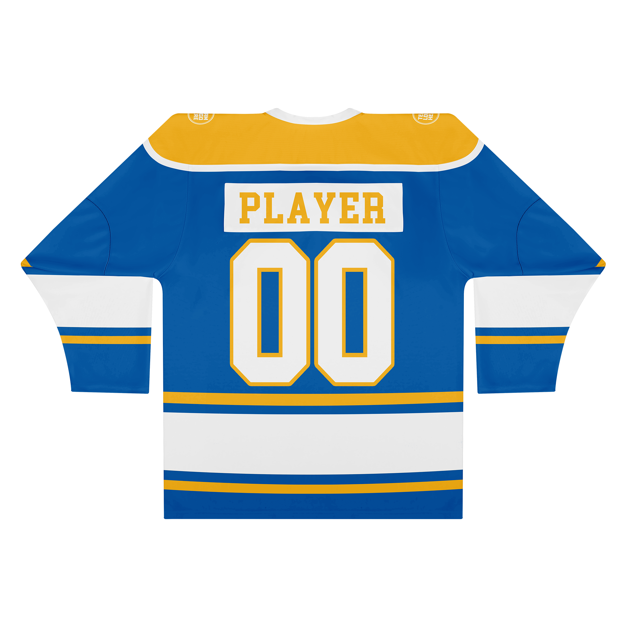 Custom Hockey Jersey Varsity Teamwear VT-301 RoyalWhiteYellow