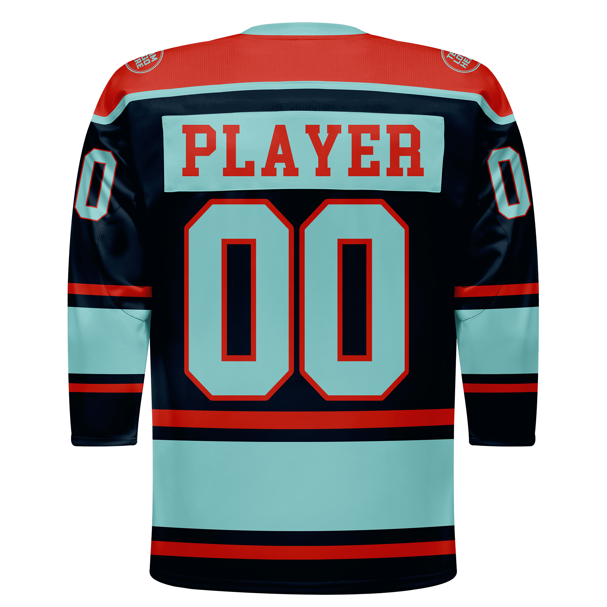 Custom Hockey Jersey Varsity Teamwear VT-301 TealIceRed