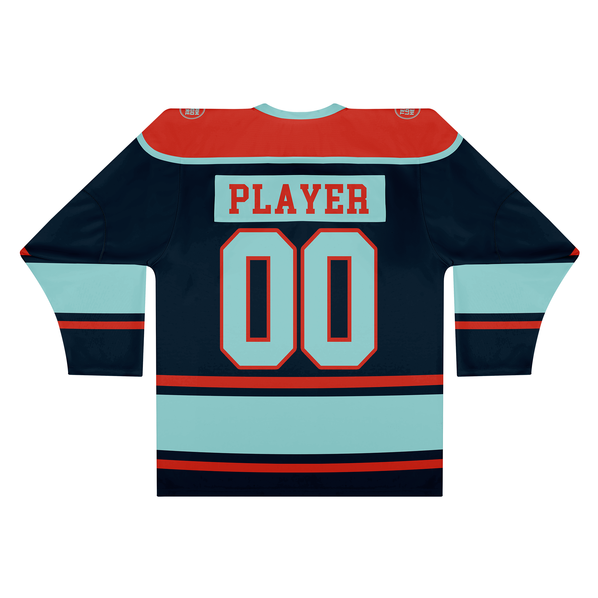 Custom Hockey Jersey Varsity Teamwear VT-301 TealIceRed