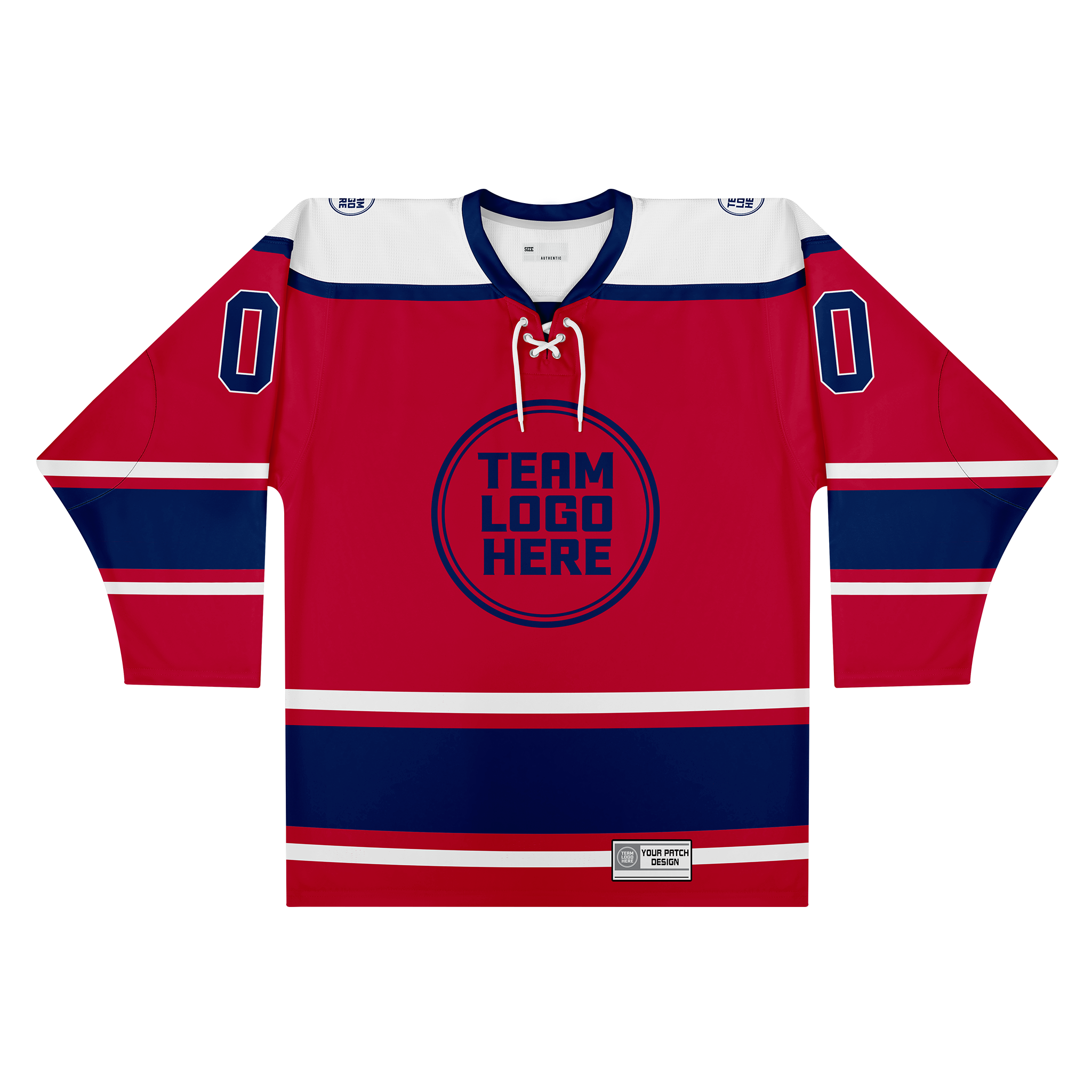 Custom Hockey Jersey Varsity Teamwear VT-301 RedBlueWhite