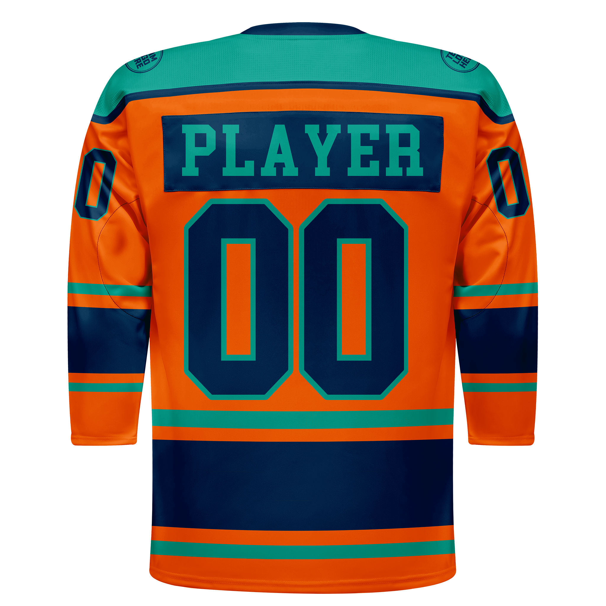Custom Hockey Jersey Varsity Teamwear VT-301 OrangeBlueTeal