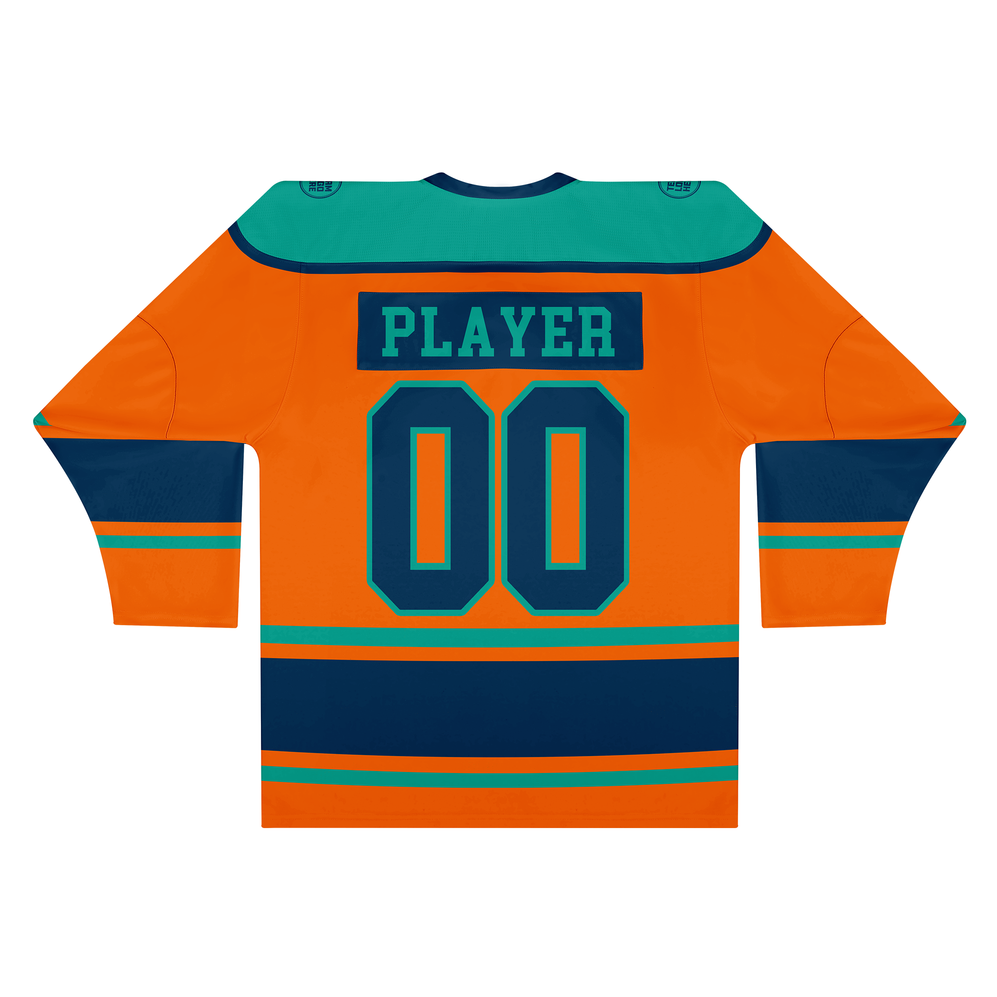Custom Hockey Jersey Varsity Teamwear VT-301 OrangeBlueTeal