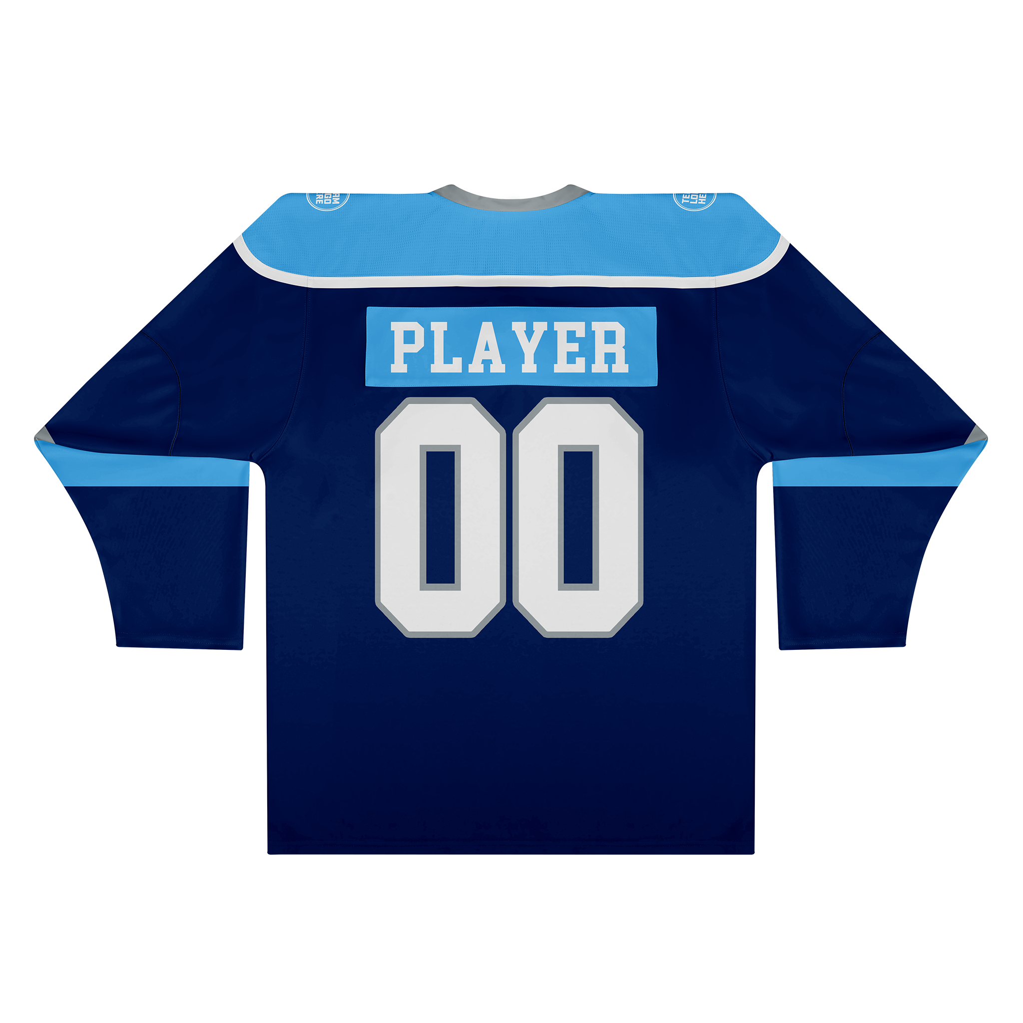 Custom Hockey Jersey Varsity Teamwear VT-302 NavySkyWhiteSilver