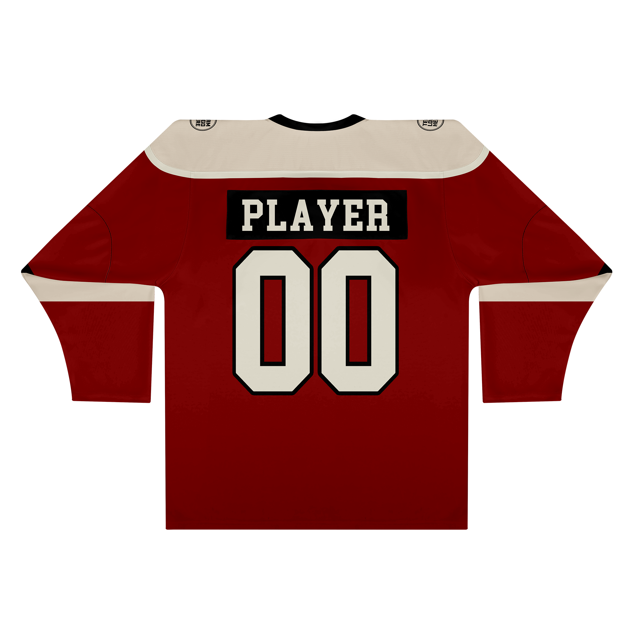 Custom Hockey Jersey Varsity Teamwear VT-302 RedSandBeigeBlack
