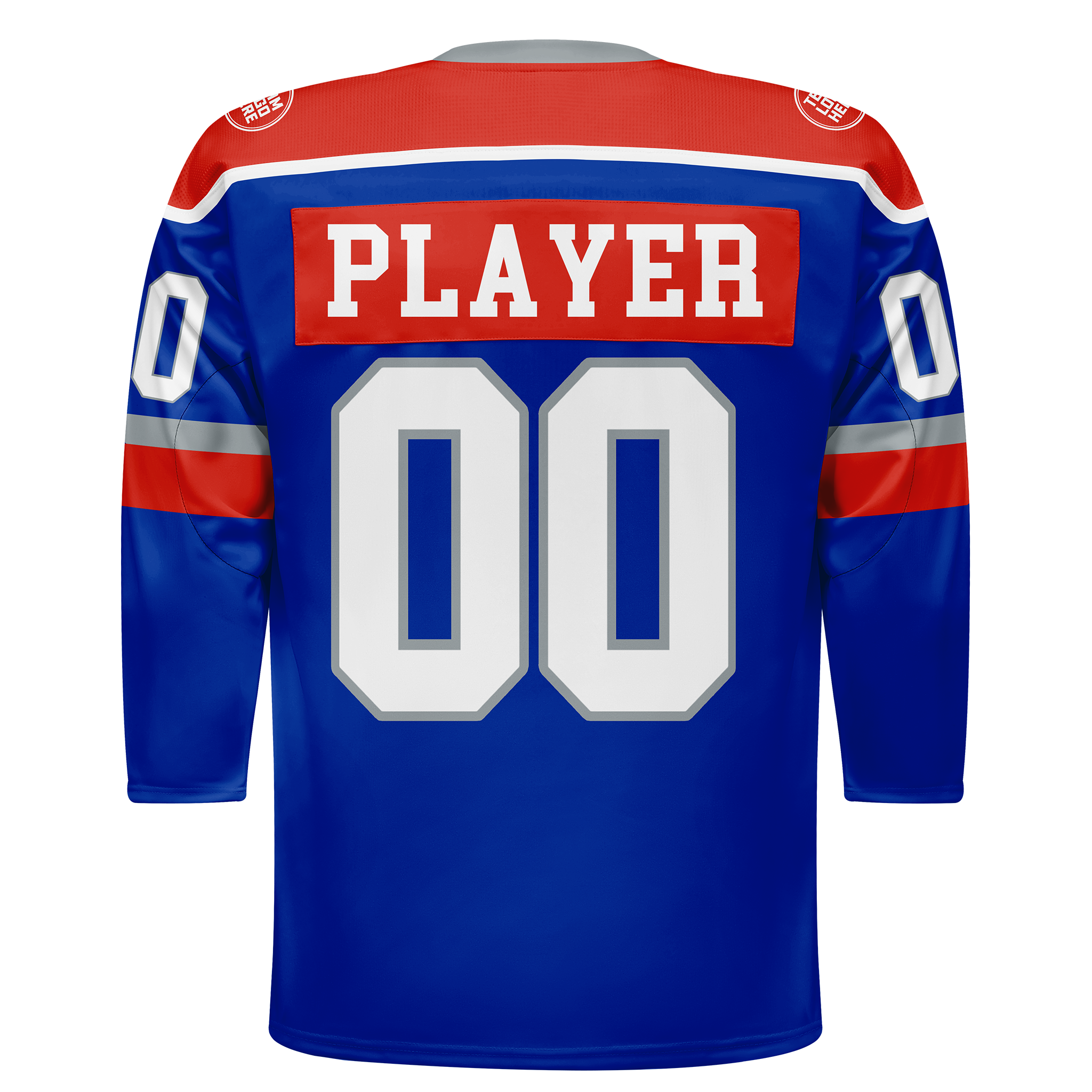 Custom Hockey Jersey Varsity Teamwear VT-302 RoyalRedWhiteGrey