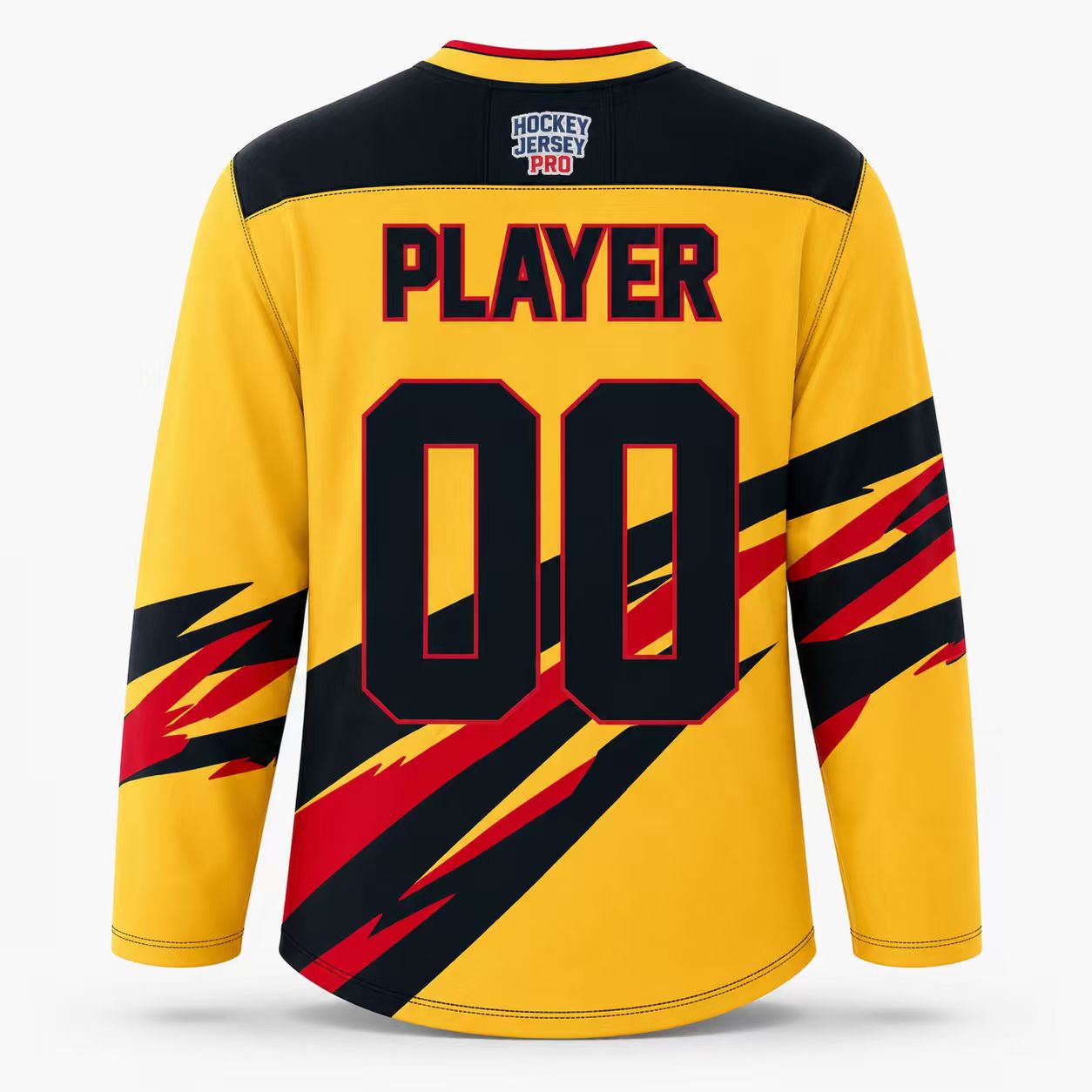 Golden Strike Shield Custom Hockey Jersey