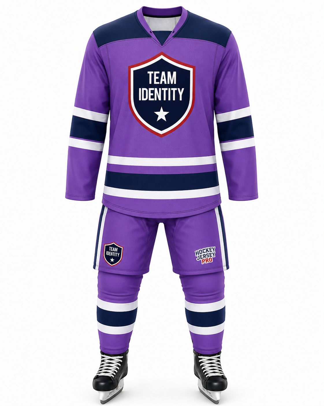 Royal Violet Custom Hockey Uniform Set