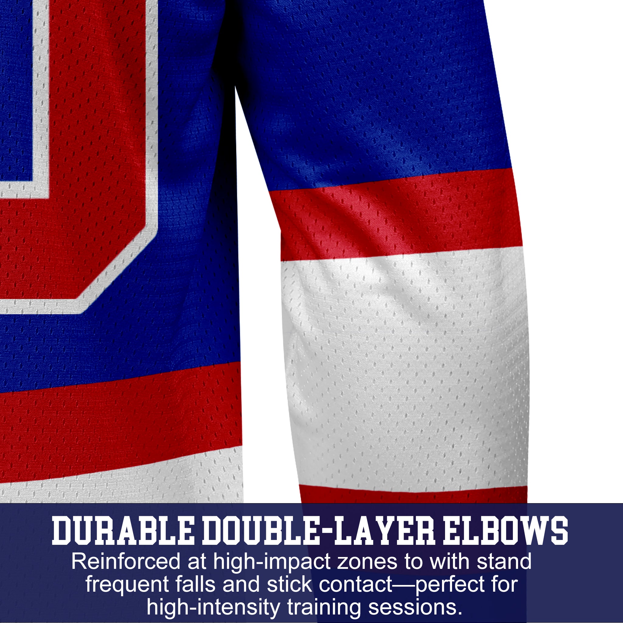 Custom Hockey Jersey Practice  PS-107 RoyalRedWhite