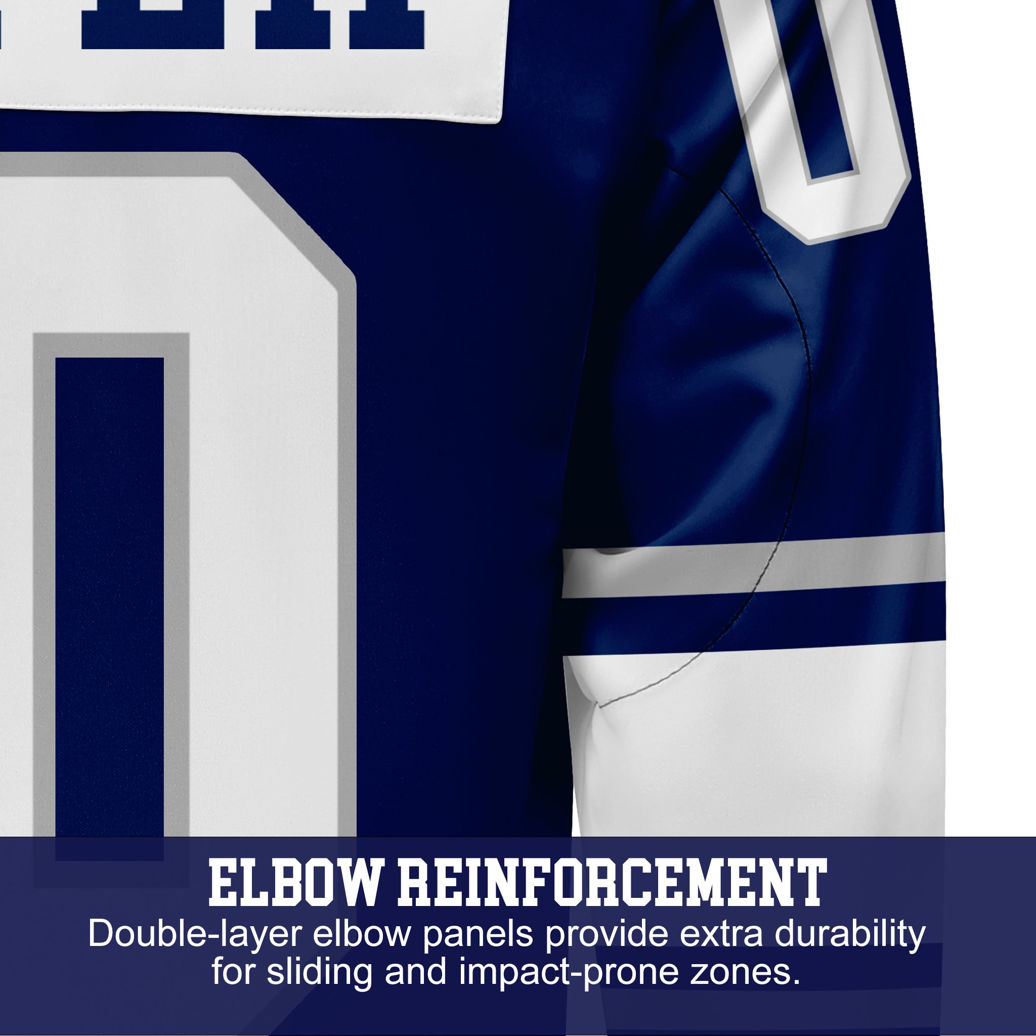 Custom Hockey Jersey Varsity Teamwear  VT-301 BlueWhiteGrey