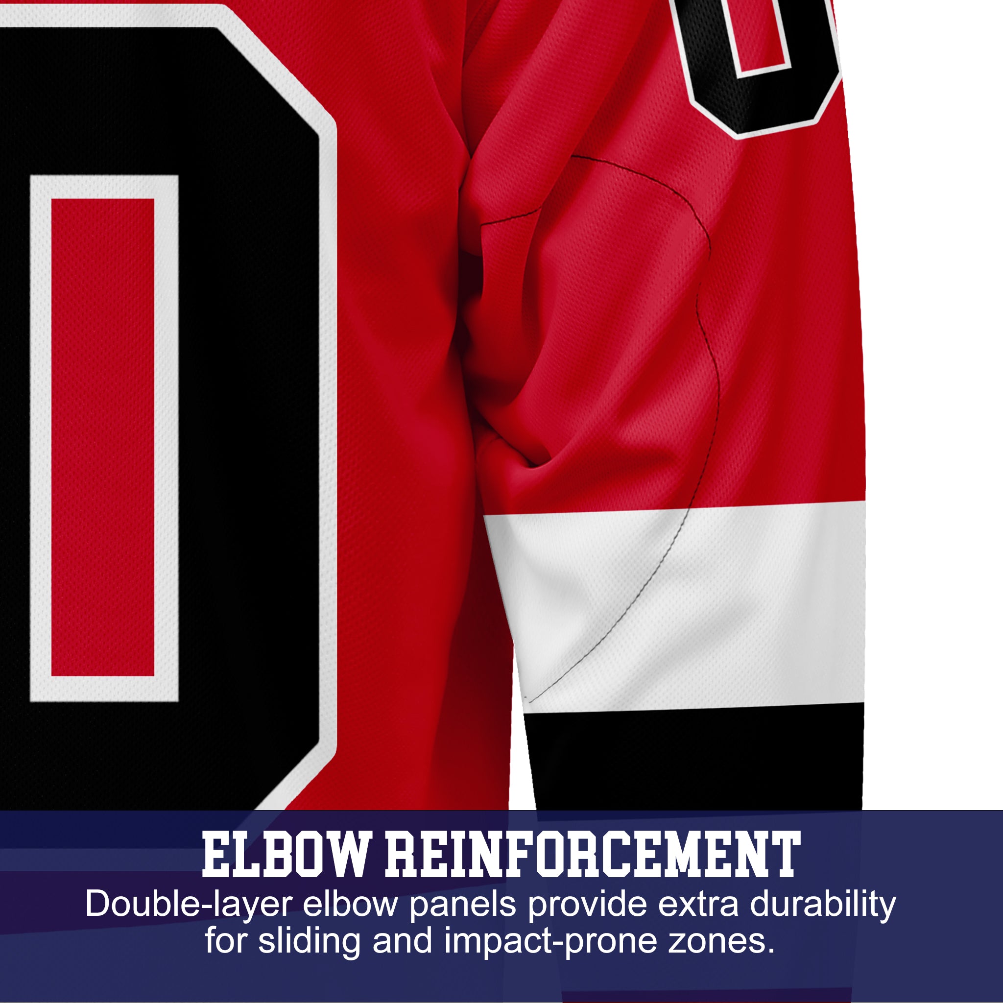 Custom Hockey Jersey Varsity Teamwear  VT-202 RedBlackWhite