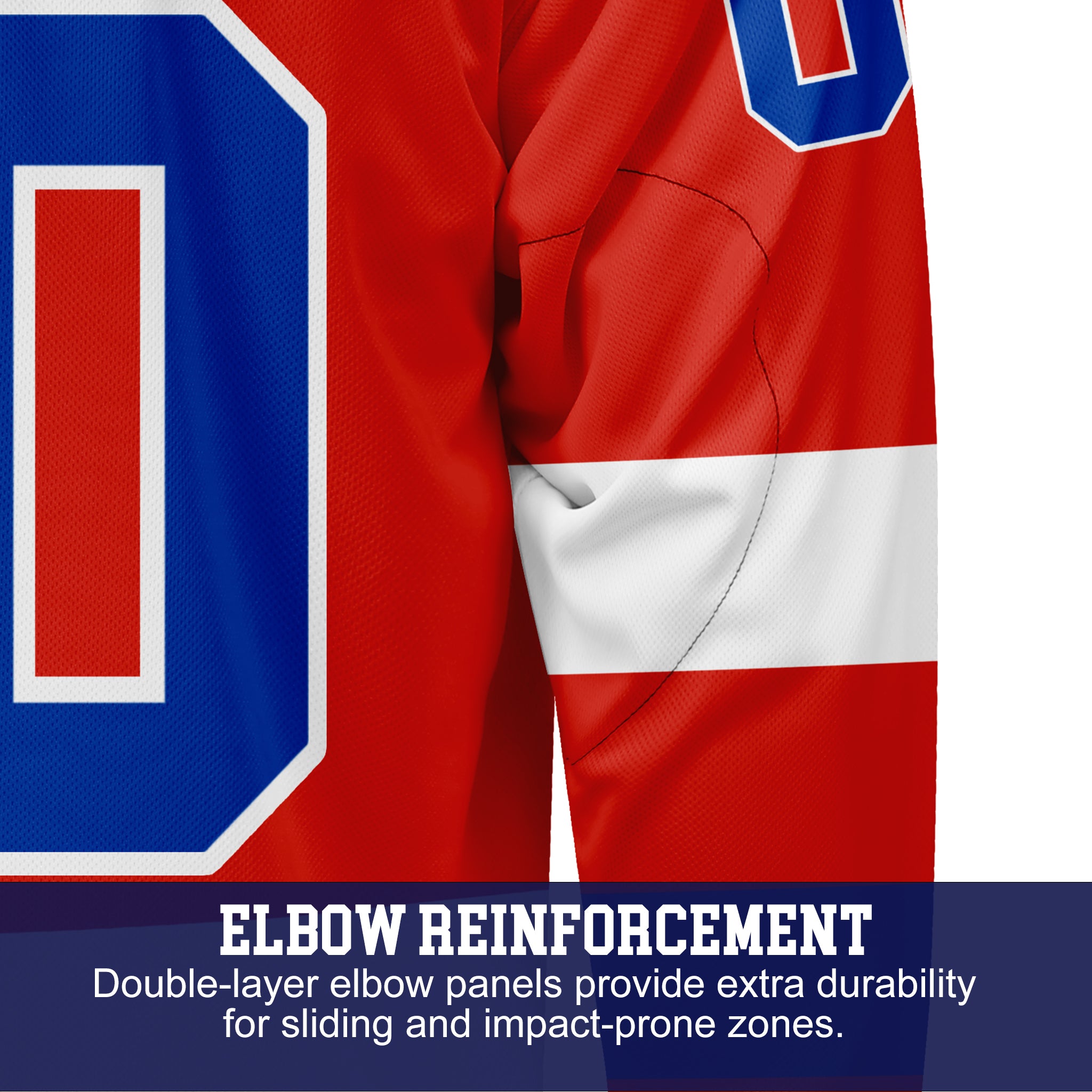 Custom Hockey Jersey Varsity Teamwear  VT-208 RedWhiteBlue