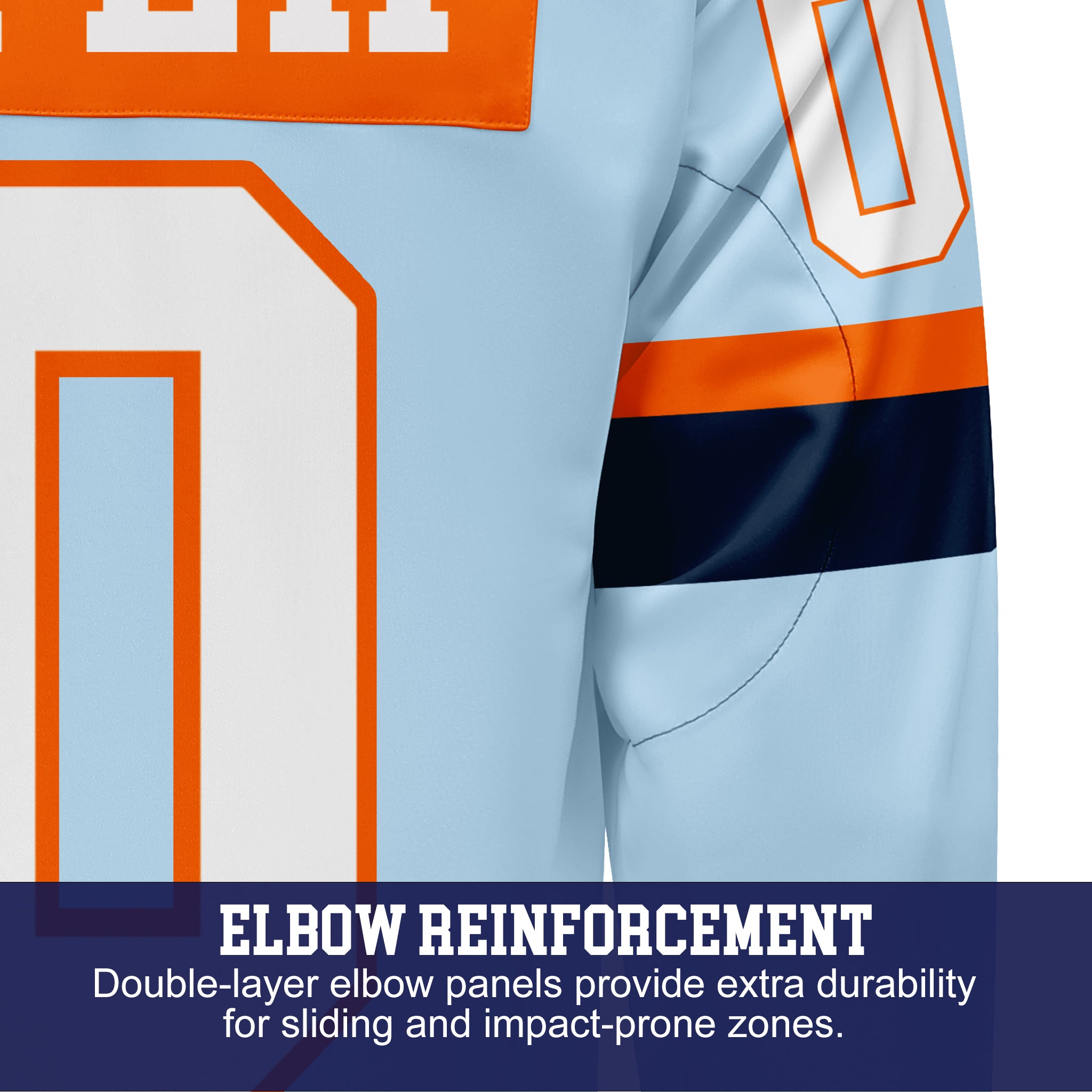 Custom Hockey Jersey Varsity Teamwear  VT-302 IceNavyWhiteOrange