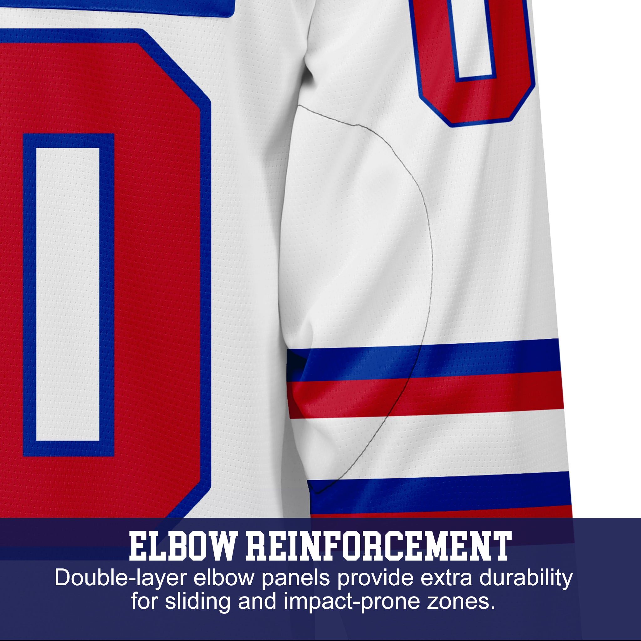 Custom Hockey Jersey Varsity Teamwear  VT-101 WhiteRoyalRed