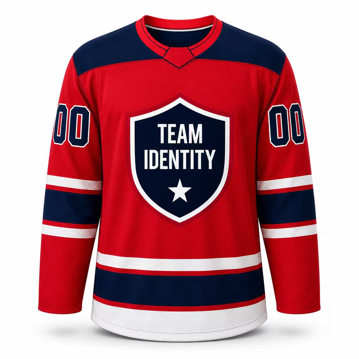 Redline Shield Custom Hockey Jersey