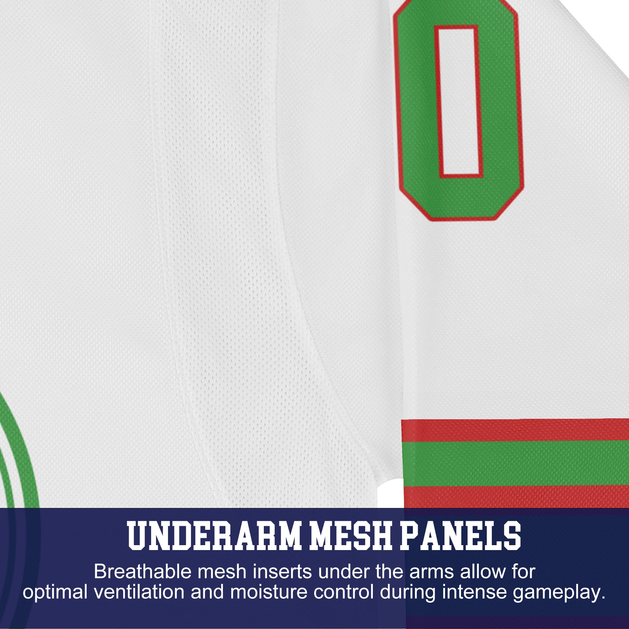 Custom Hockey Jersey Elite Pro  EP-303 WhiteRedGreen
