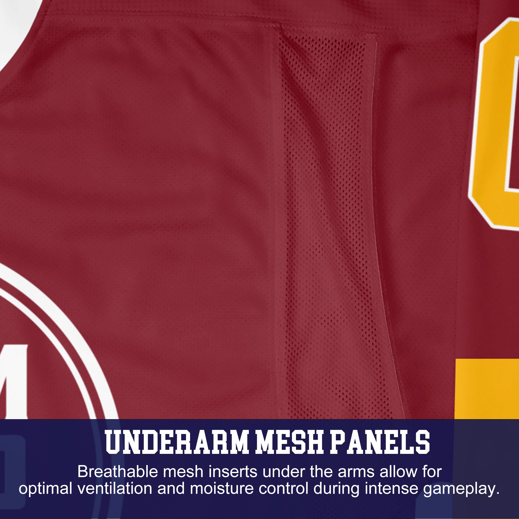 Custom Hockey Jersey Elite Pro  EP-201 MaroonGoldWhite