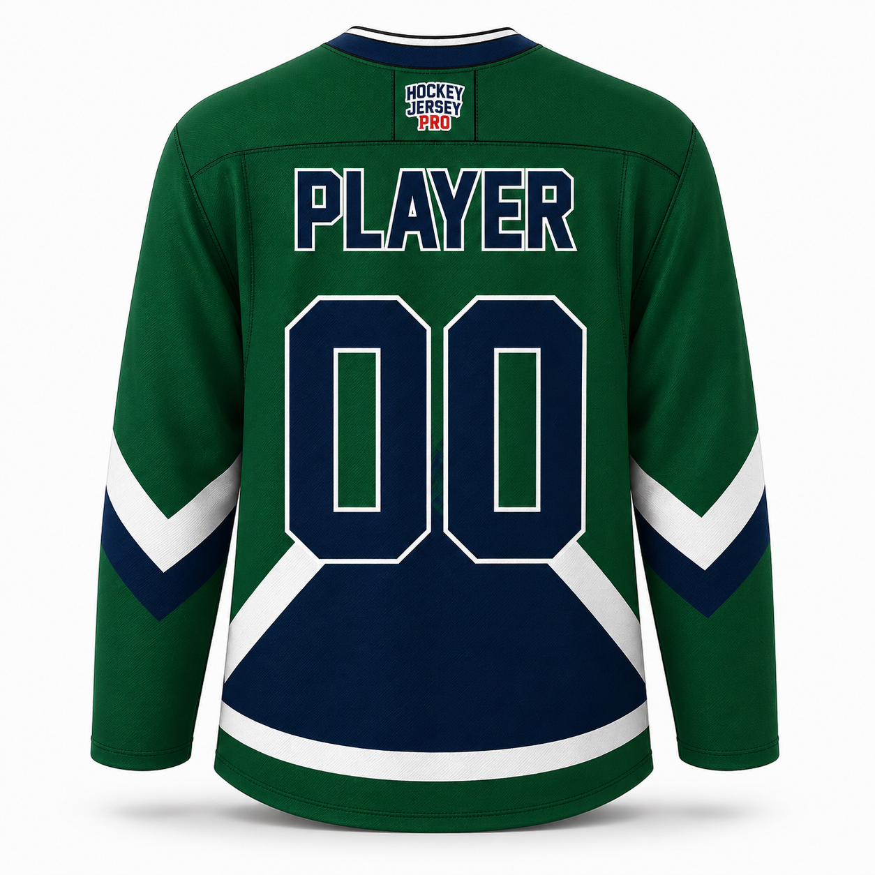Evergreen Chevron Shield Custom Hockey Jersey
