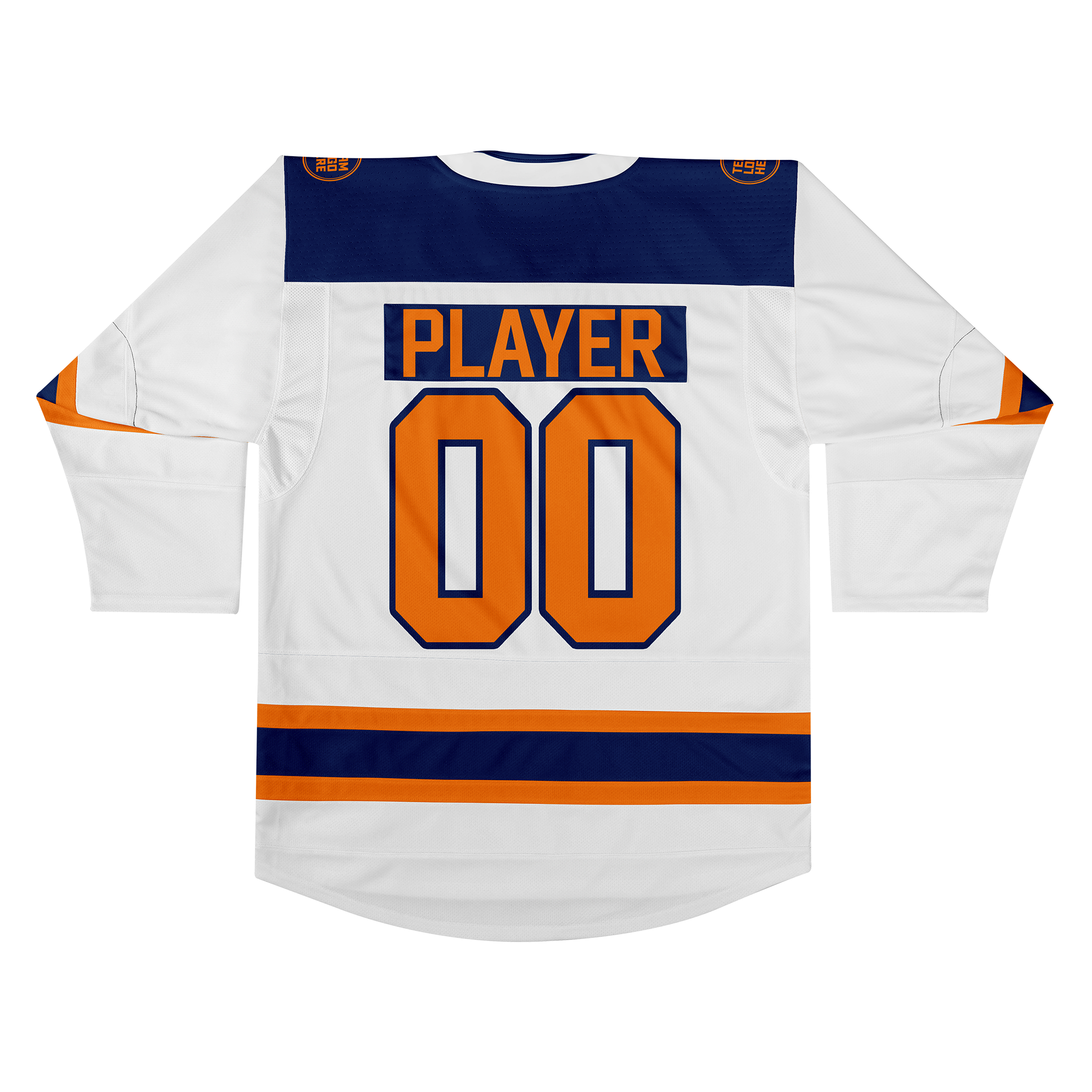 Custom Hockey Jersey Elite Pro  EP-101 WhiteOrangeNavy