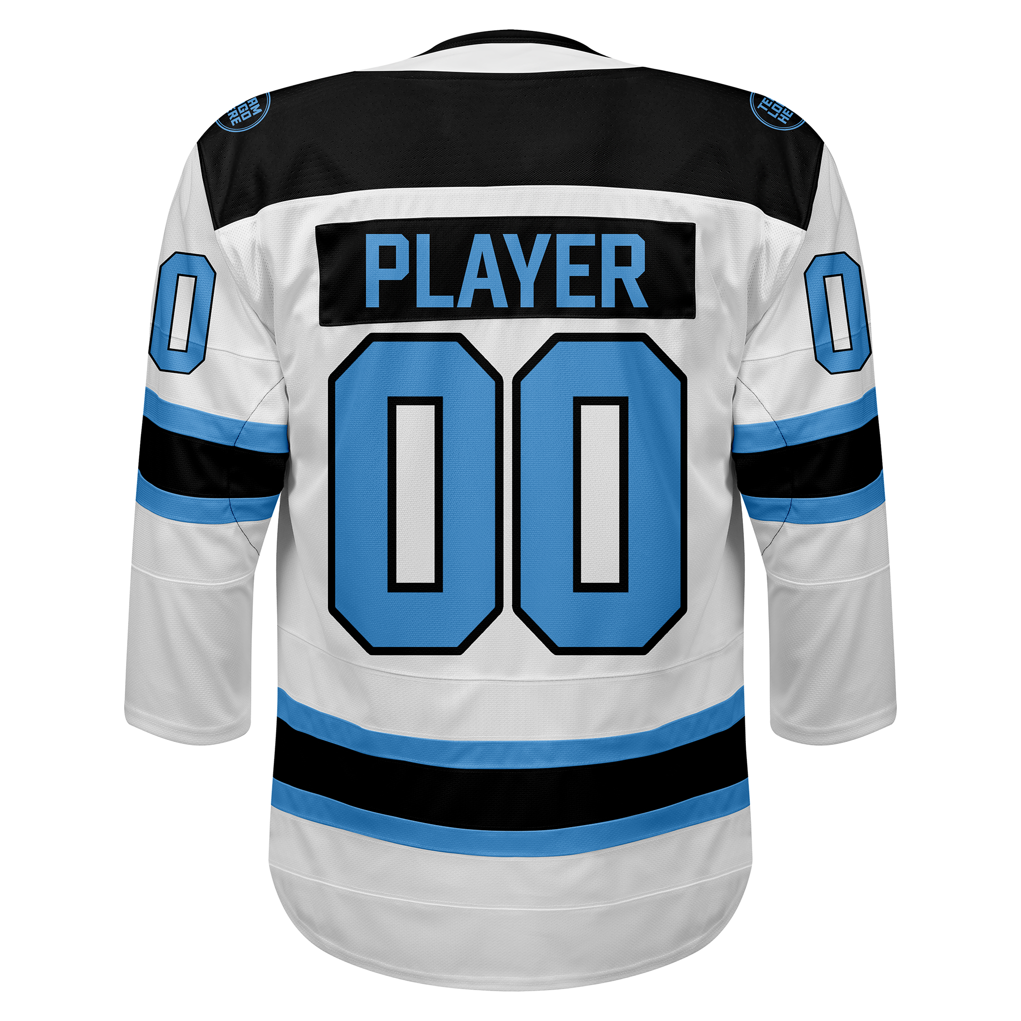 Custom Hockey Jersey Elite Pro  EP-101 WhiteBlueBlack