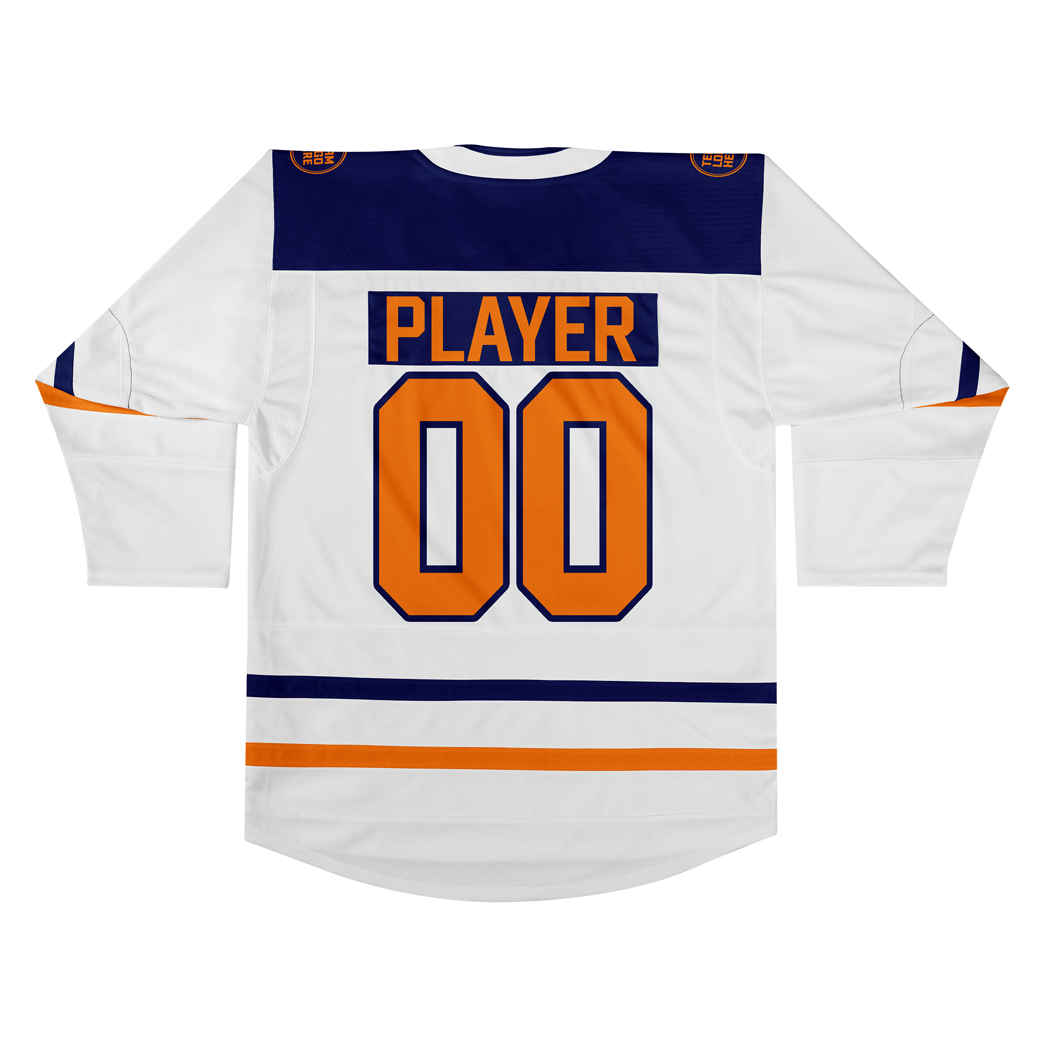 Custom Hockey Jersey Elite Pro  EP-102 WhiteNavyOrange