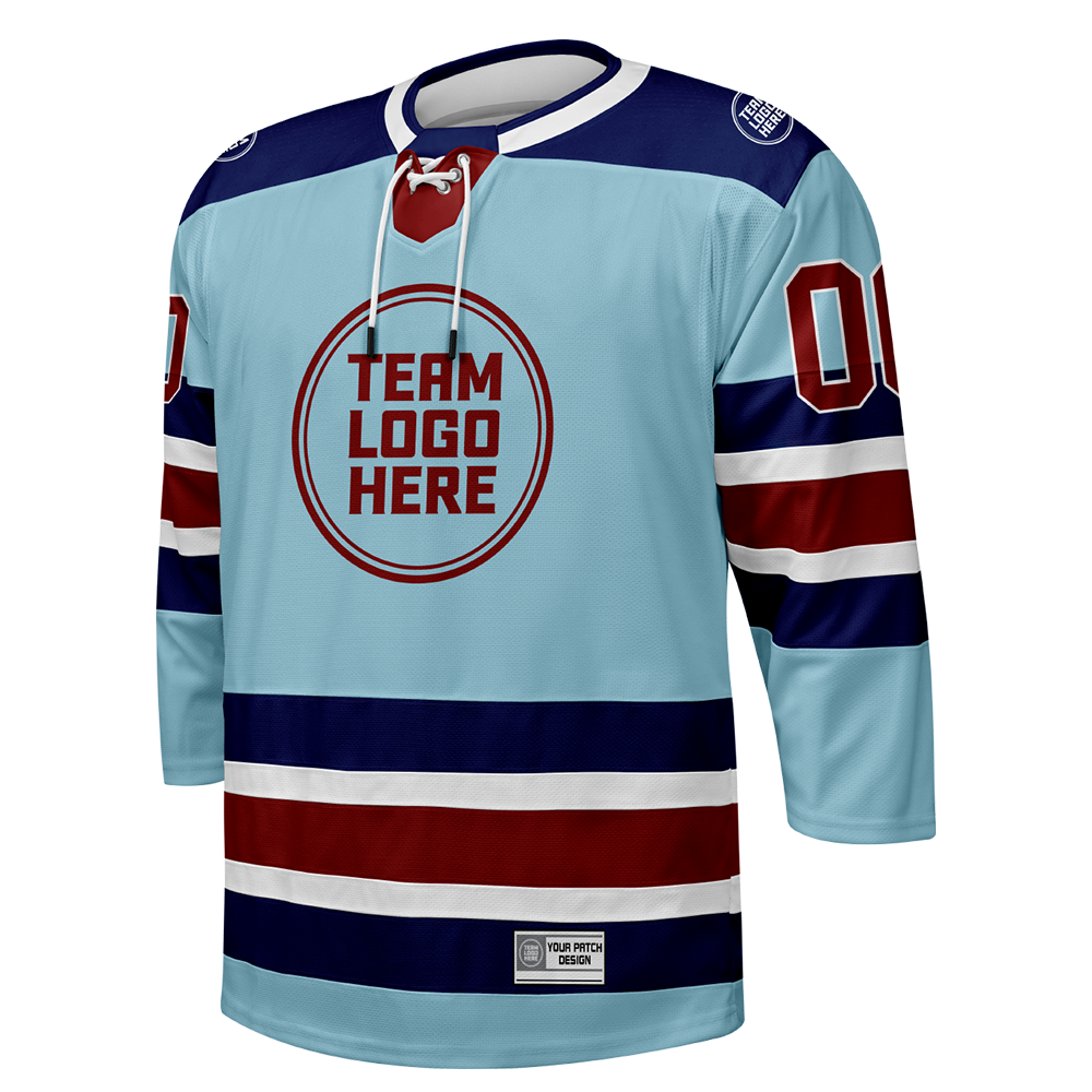 Custom Hockey Jersey Elite Pro  EP-105 IceNavyWhiteRed