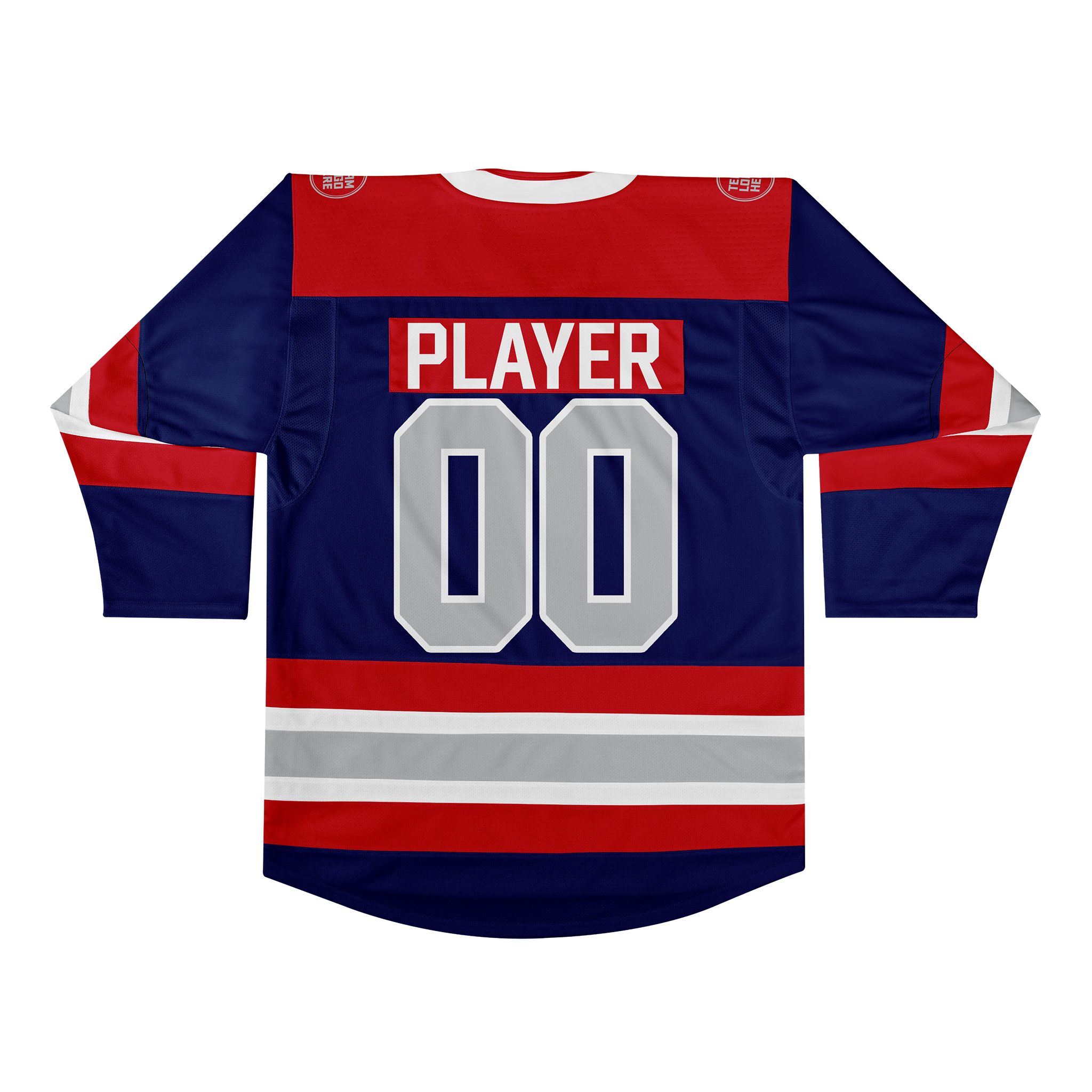 Custom Hockey Jersey Elite Pro  EP-105 NavyRedWhiteSilver