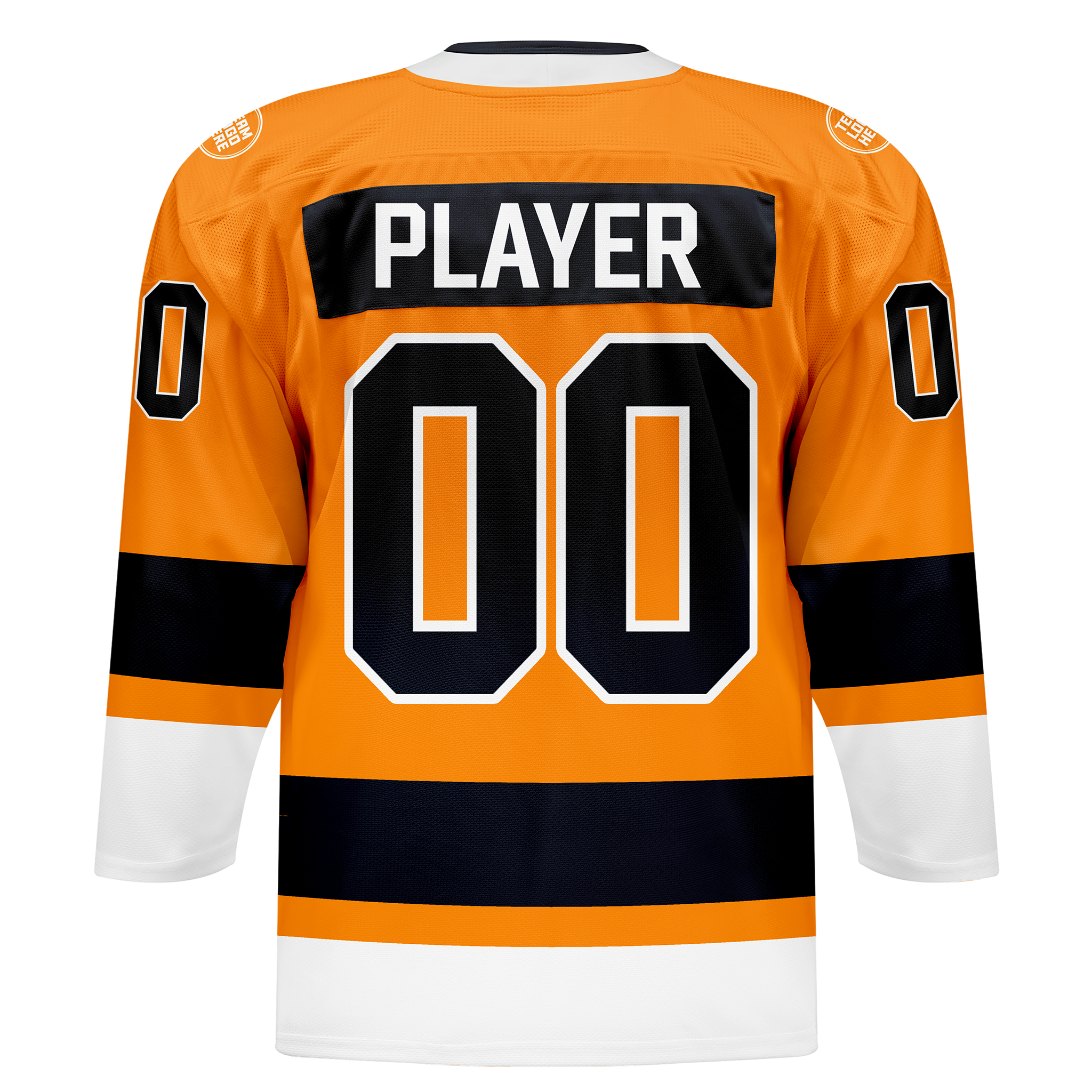 Custom Hockey Jersey Elite Pro  EP-201 OrangeBlackWhite