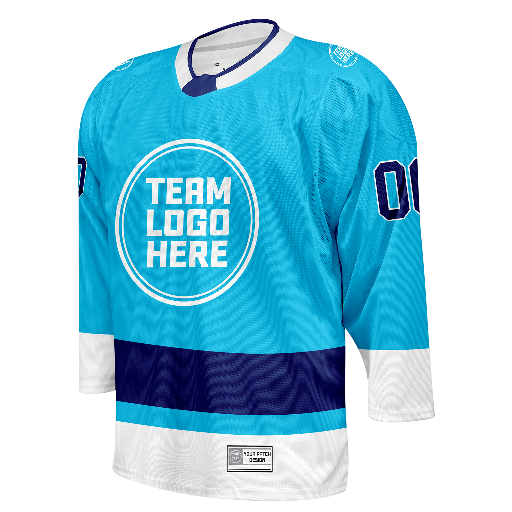 Custom Hockey Jersey Elite Pro  EP-201 BlueNavyWhite
