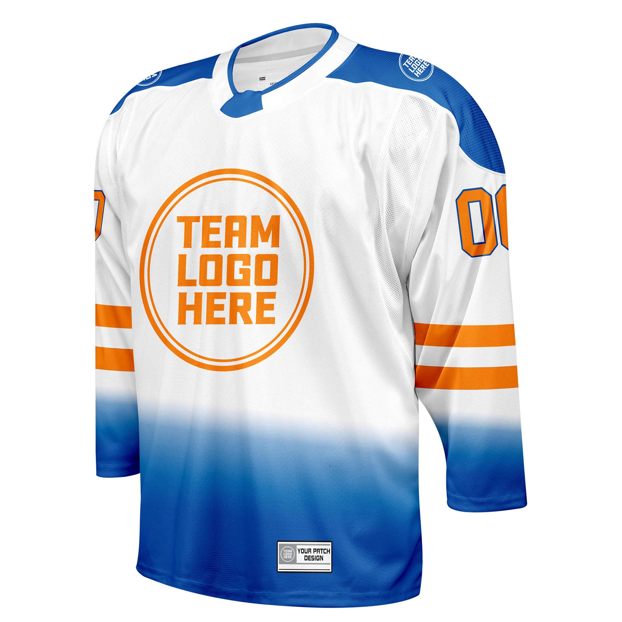 Custom Hockey Jersey Elite Pro  EP-202 RoyalWhiteOrange