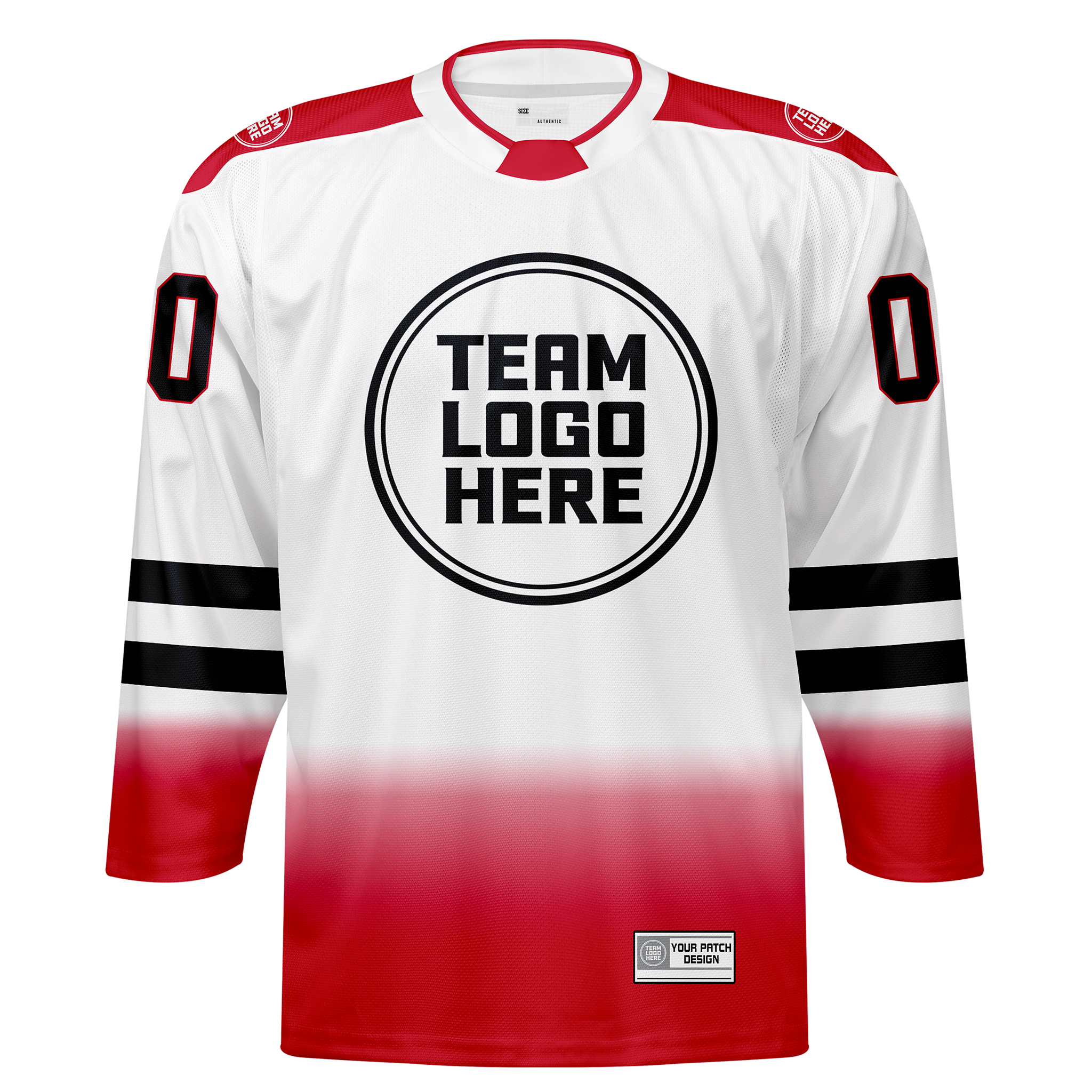 Custom Hockey Jersey Elite Pro  EP-202 RedWhiteBlack