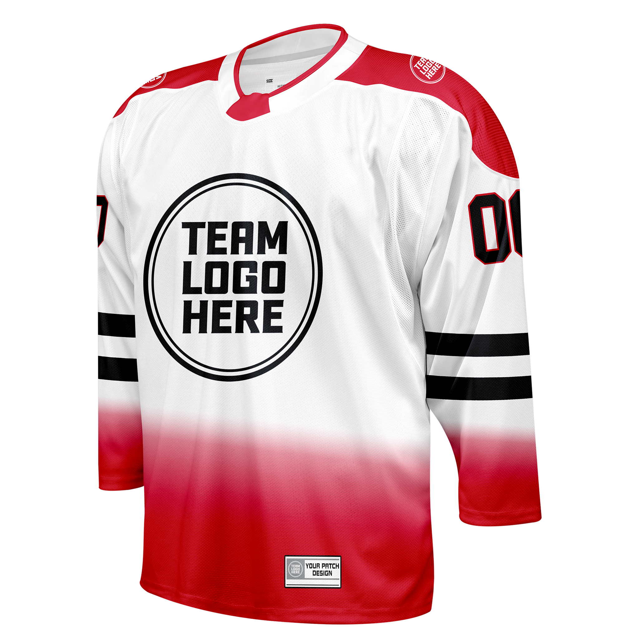 Custom Hockey Jersey Elite Pro  EP-202 RedWhiteBlack