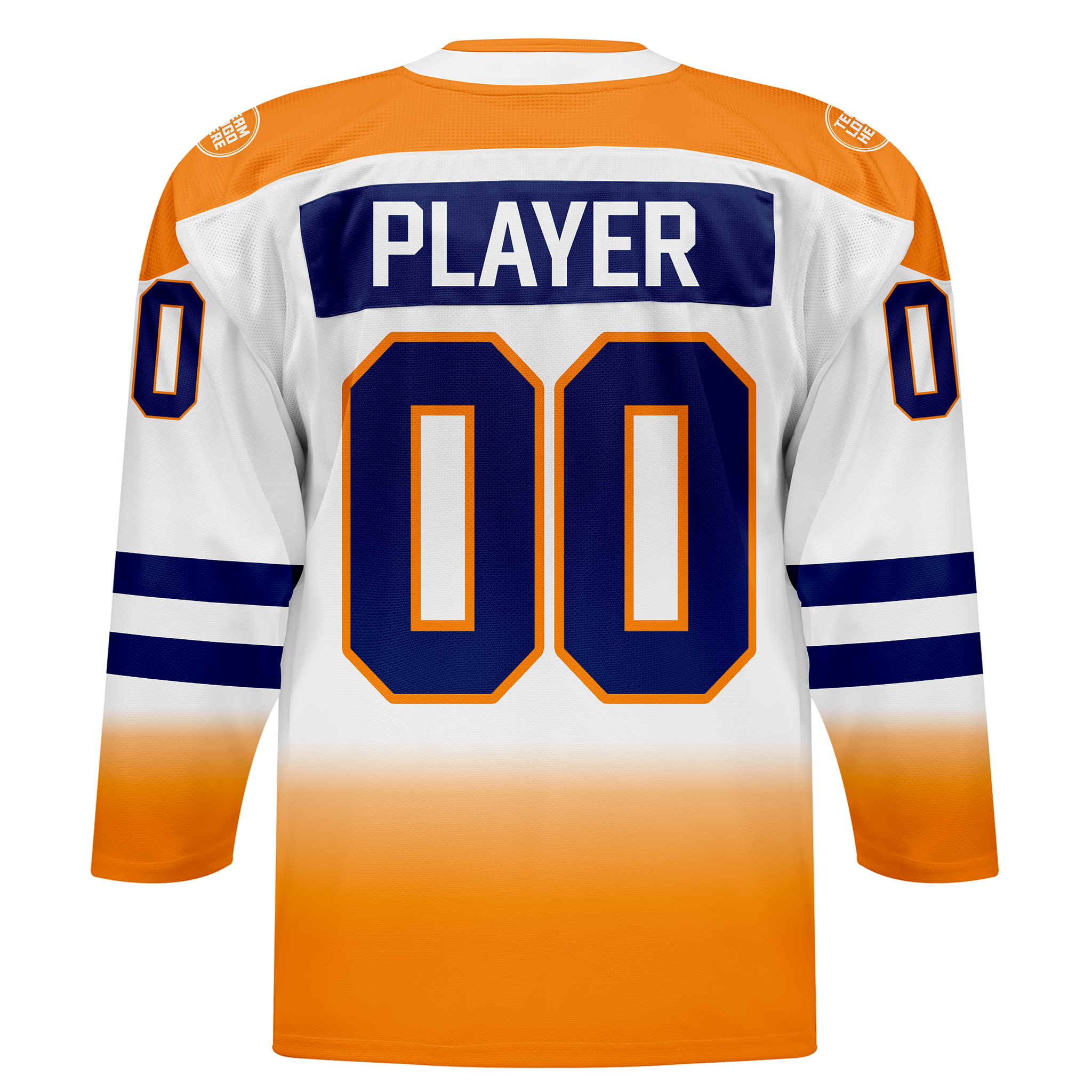 Custom Hockey Jersey Elite Pro  EP-202 OrangeWhiteNavy