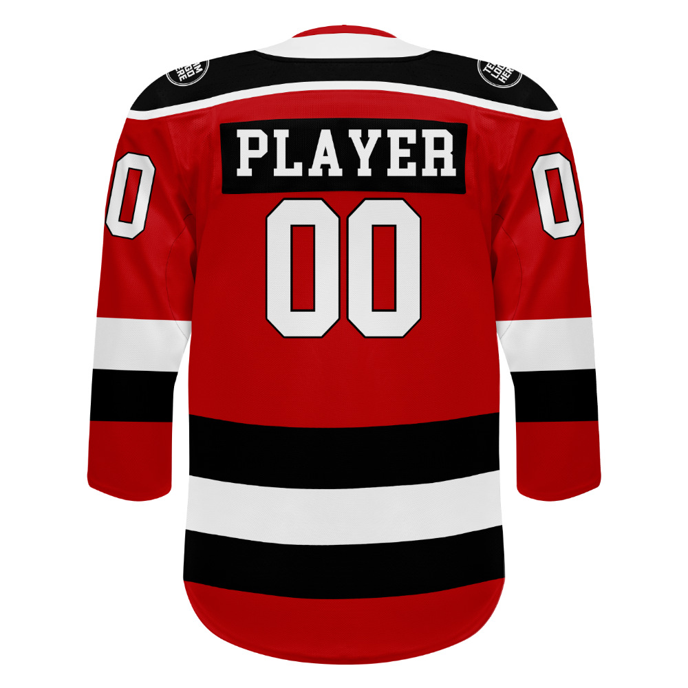 Custom Hockey Jersey Elite Pro  EP-301 RedWhiteBlack