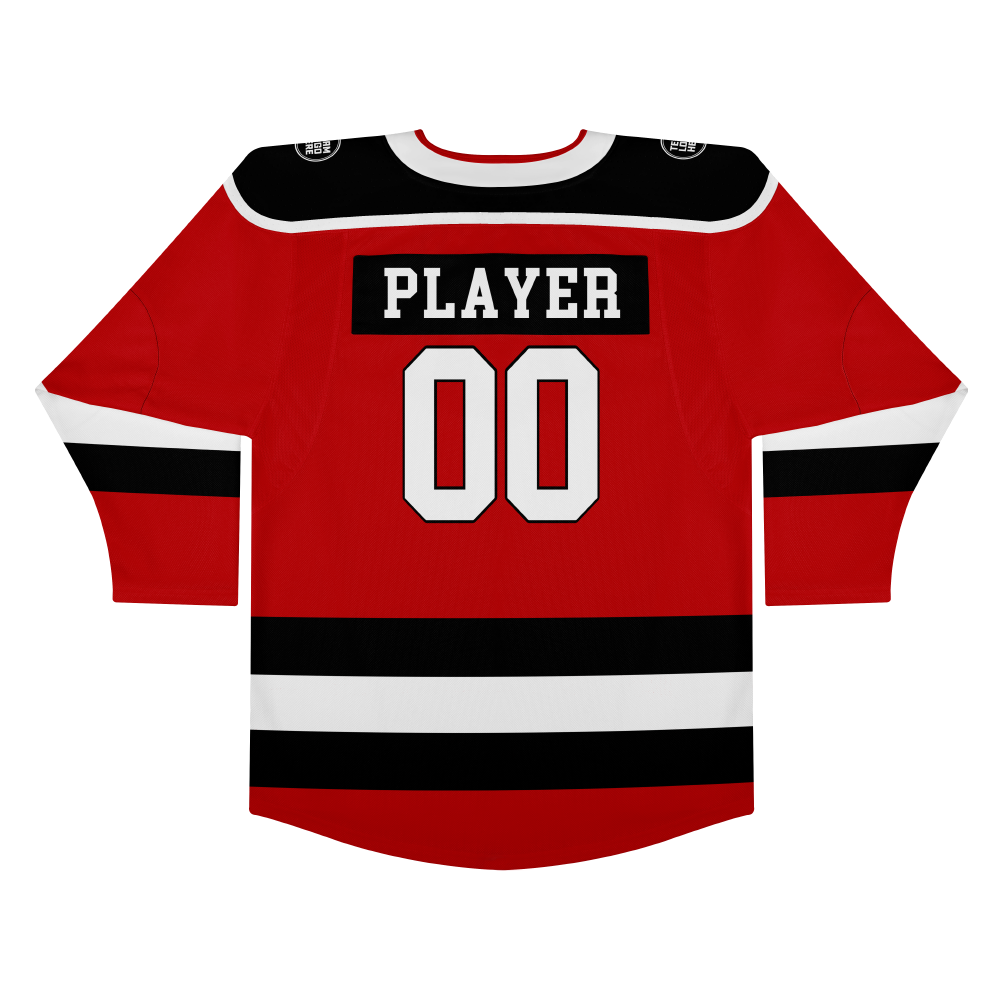 Custom Hockey Jersey Elite Pro  EP-301 RedWhiteBlack