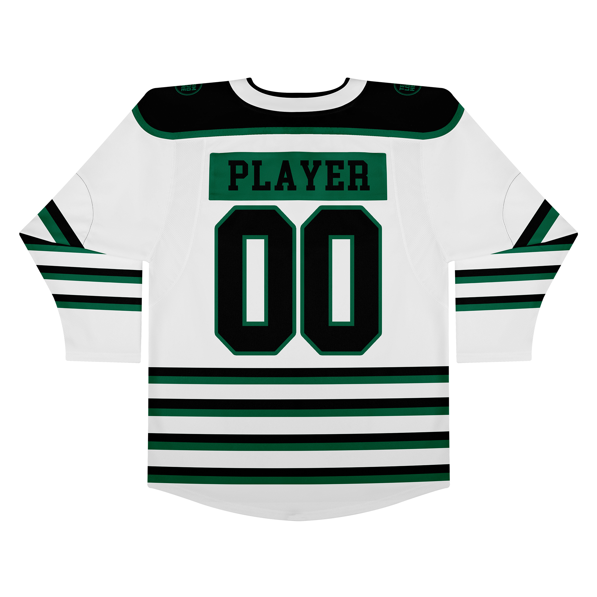 Custom Hockey Jersey Elite Pro  EP-302 WhiteBlackGreen