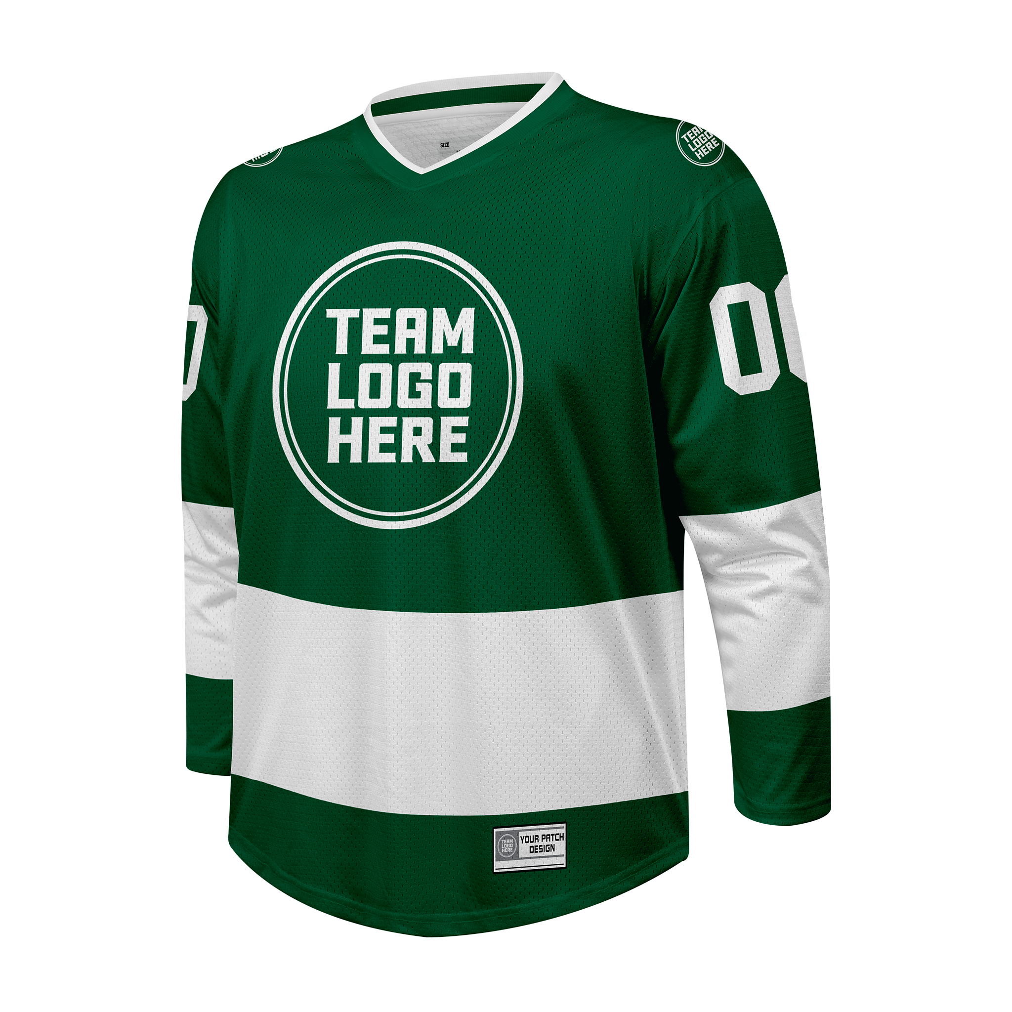 Custom Hockey Jersey Practice  PS-101 GreenWhite