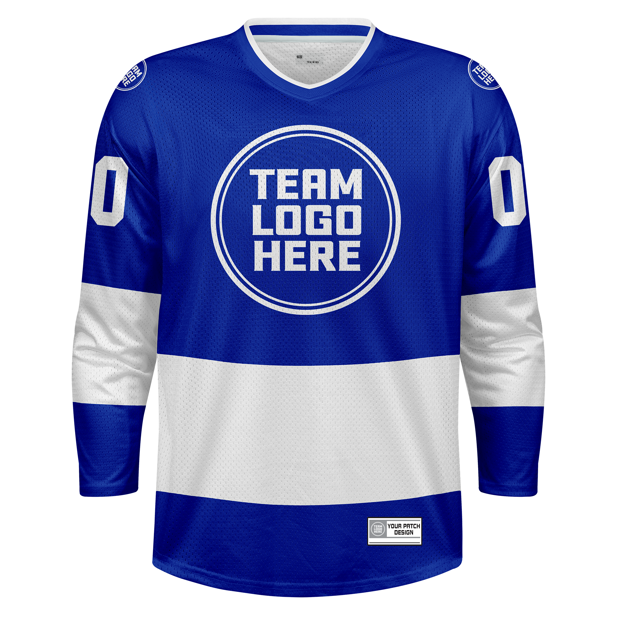 Custom Hockey Jersey Practice  PS-101 RoyalWhite