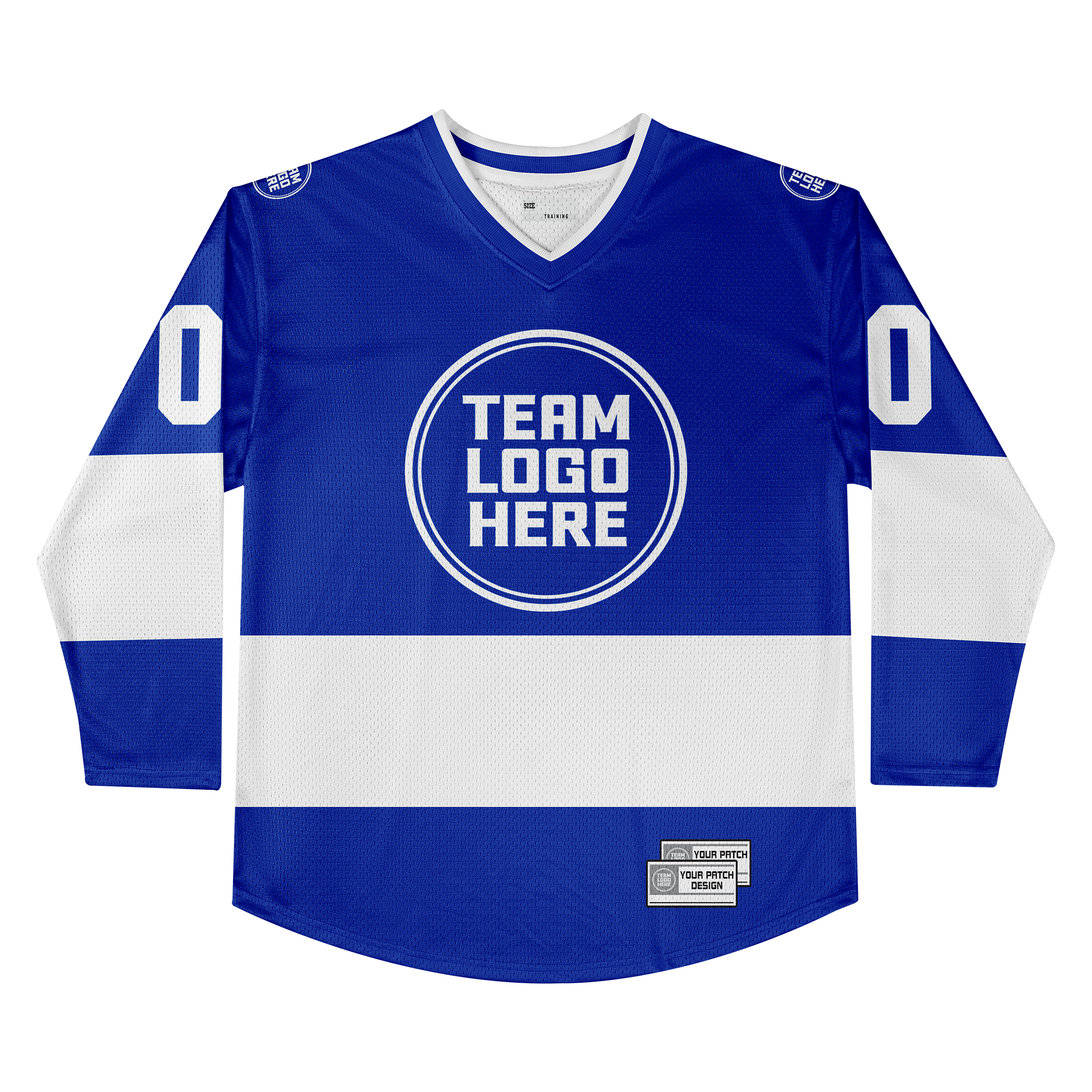 Custom Hockey Jersey Practice  PS-101 RoyalWhite