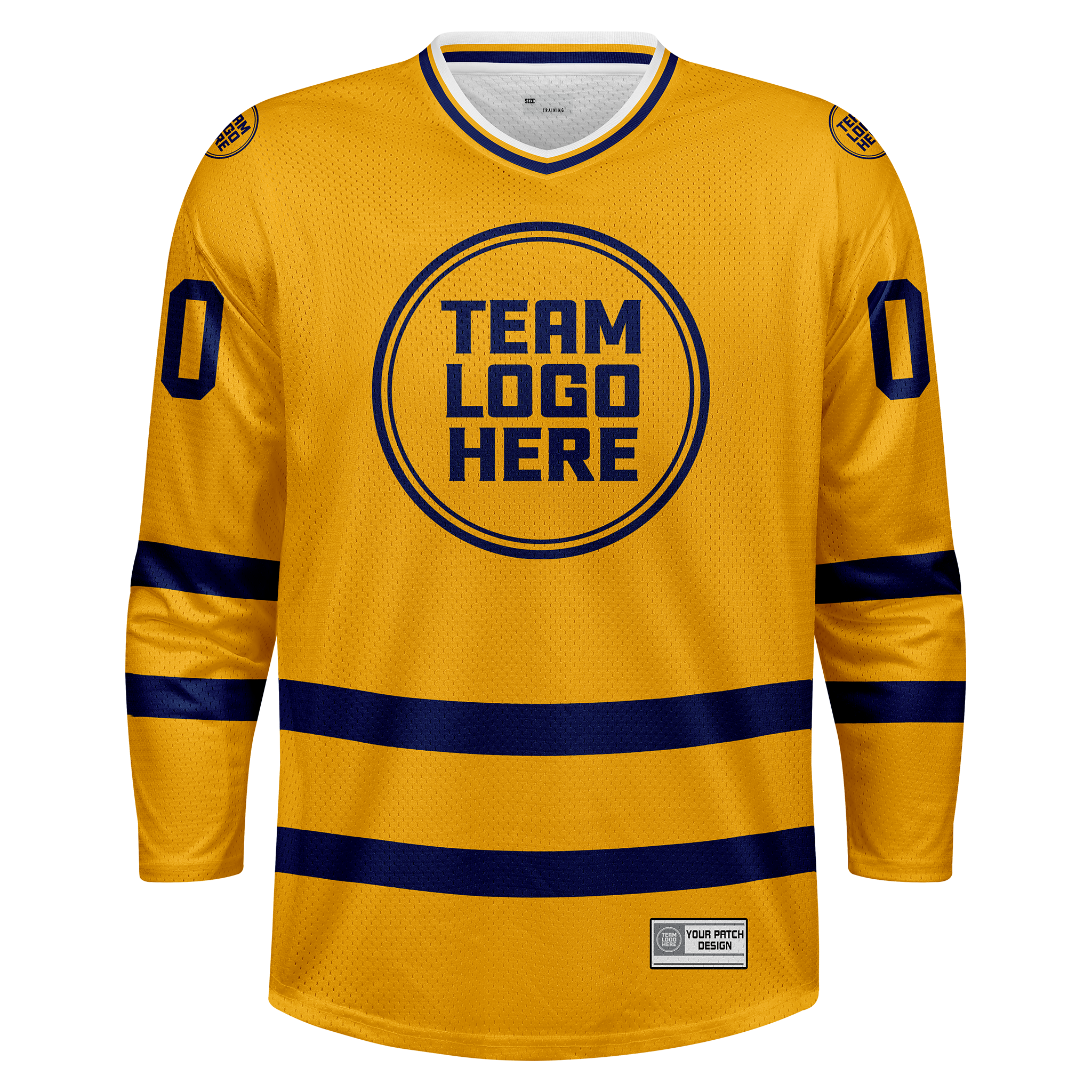 Custom Hockey Jersey Practice  PS-103 GoldNavy