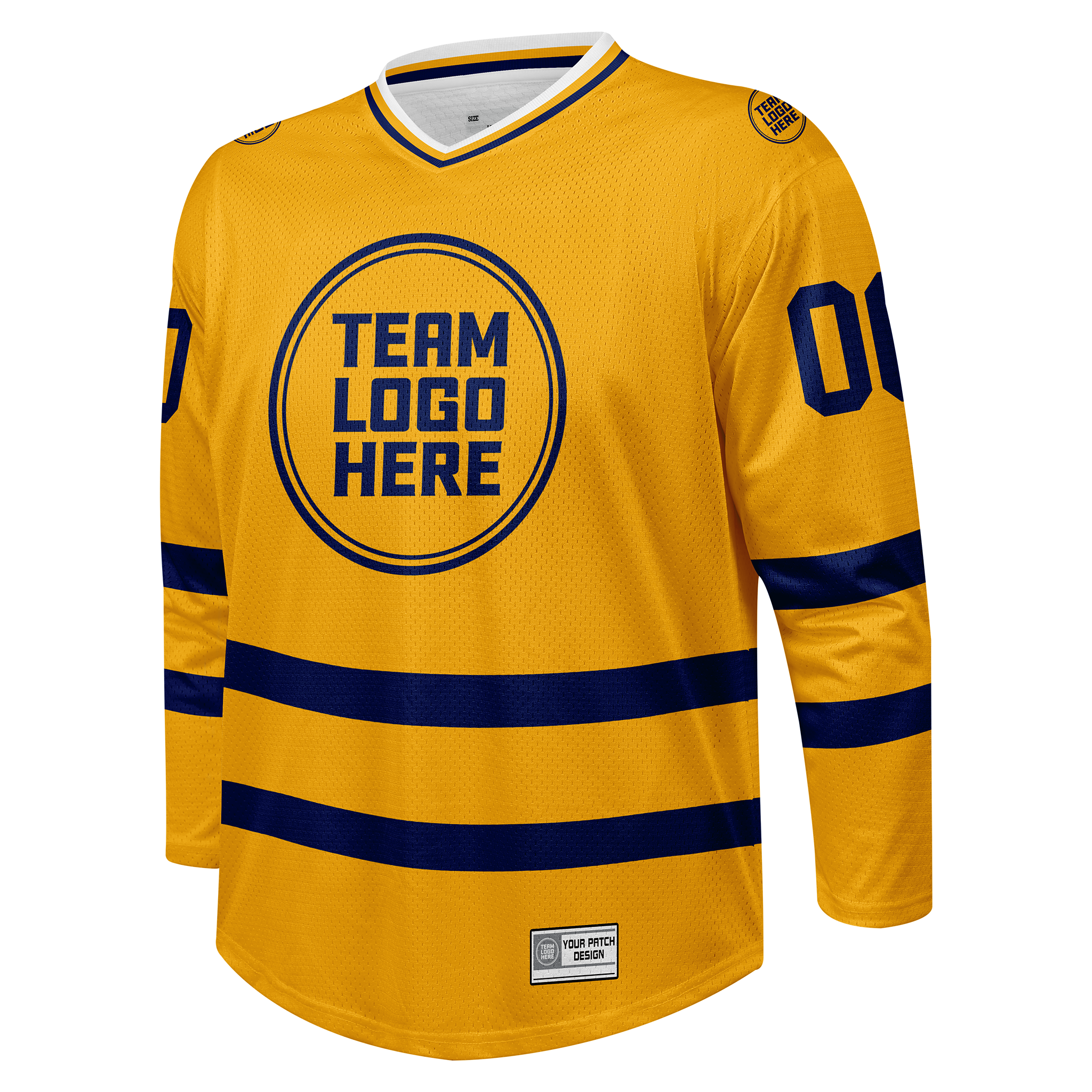 Custom Hockey Jersey Practice  PS-103 GoldNavy