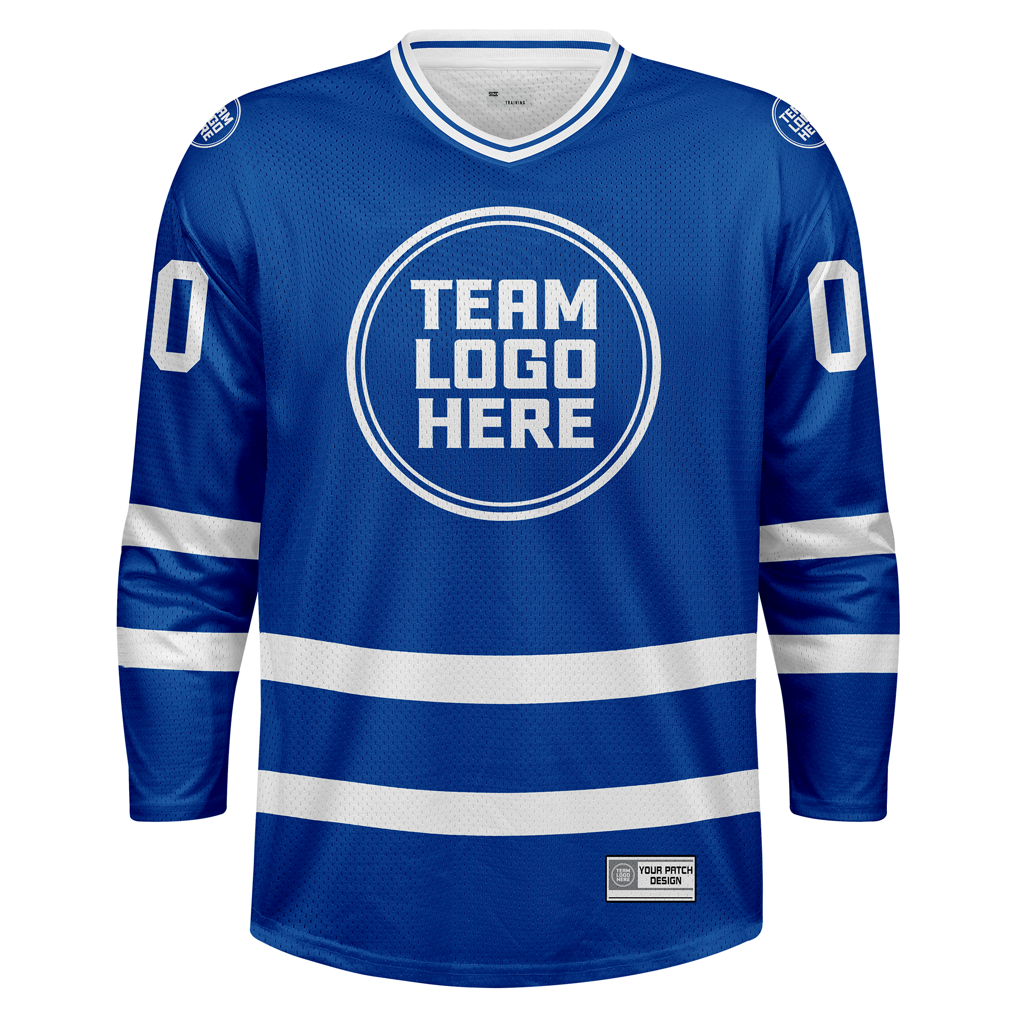 Custom Hockey Jersey Practice  PS-103  RoyalWhite