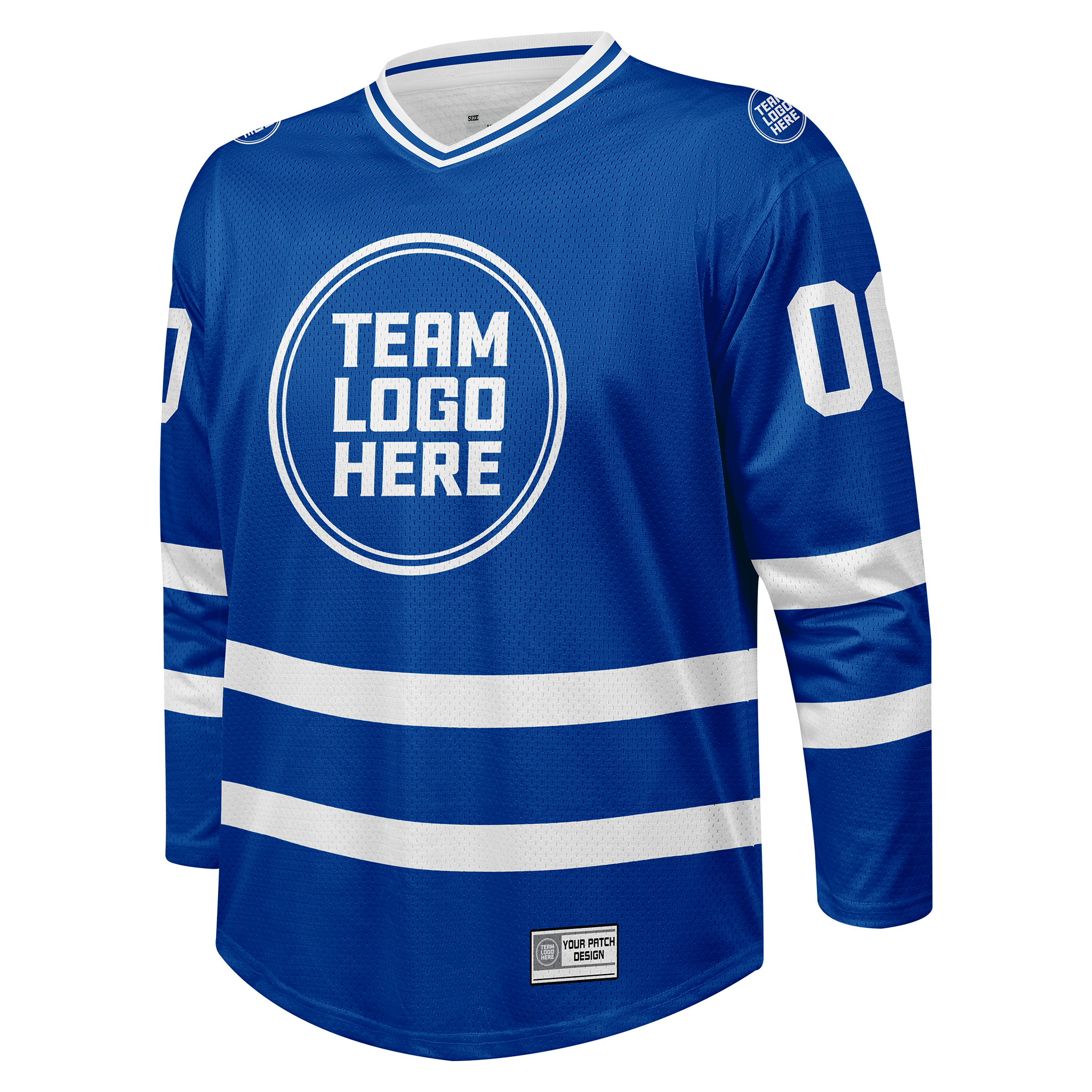 Custom Hockey Jersey Practice  PS-103  RoyalWhite