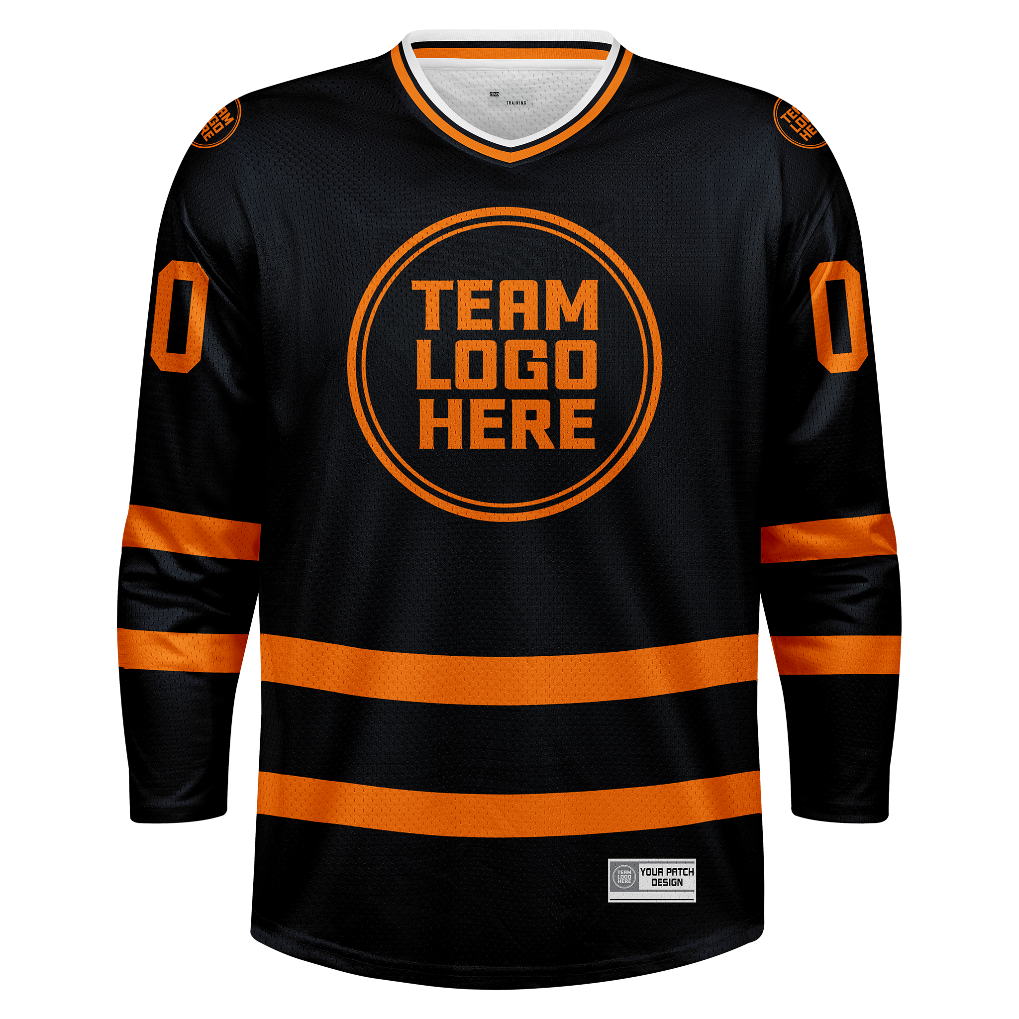 Custom Hockey Jersey Practice  PS-103  BlackOrange